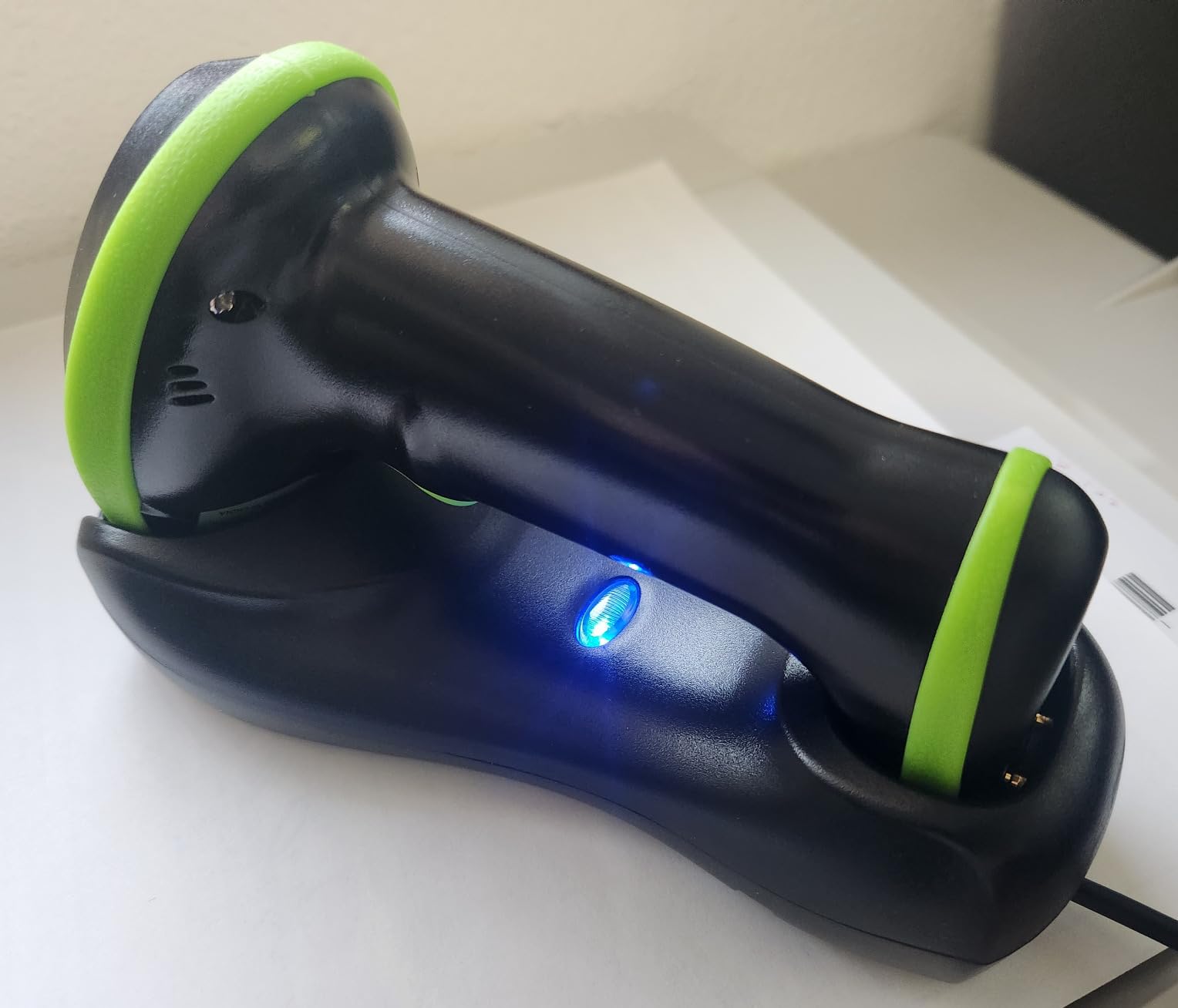 Tera Barcode Scanner Wireless with Screen: Pro Version 1D 2D QR with Setting Keypad Charging Cradle Works with Bluetooth 2.4G Wireless USB Wired Handheld Bar Code Reader HW0009 customer photo 2