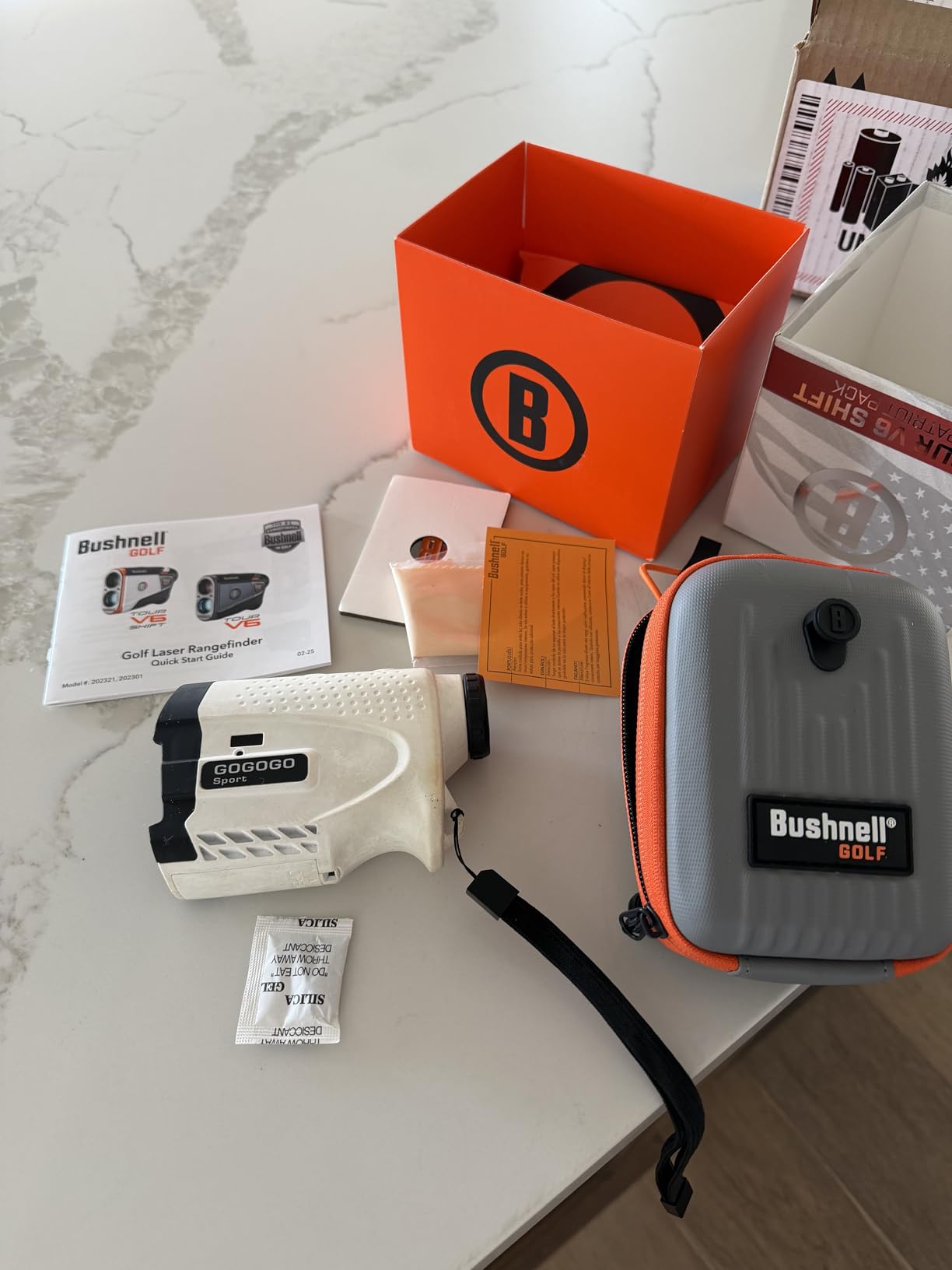 Bushnell Golf Tour V6 Shift Laser Rangefinder with Slope Compensation, 1300-Yard Range, Flag Lock Vibration, Magnetic Cart Mount, 6X Magnification, Waterproof - Tournament Legal customer photo 1