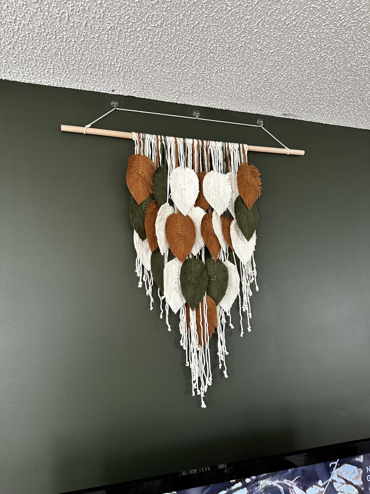 Large Macrame Wall Hanging Boho Woven Tapestry Chic Home Decor Wall Art | KHOYIME Modern Bohemian customer photo 2