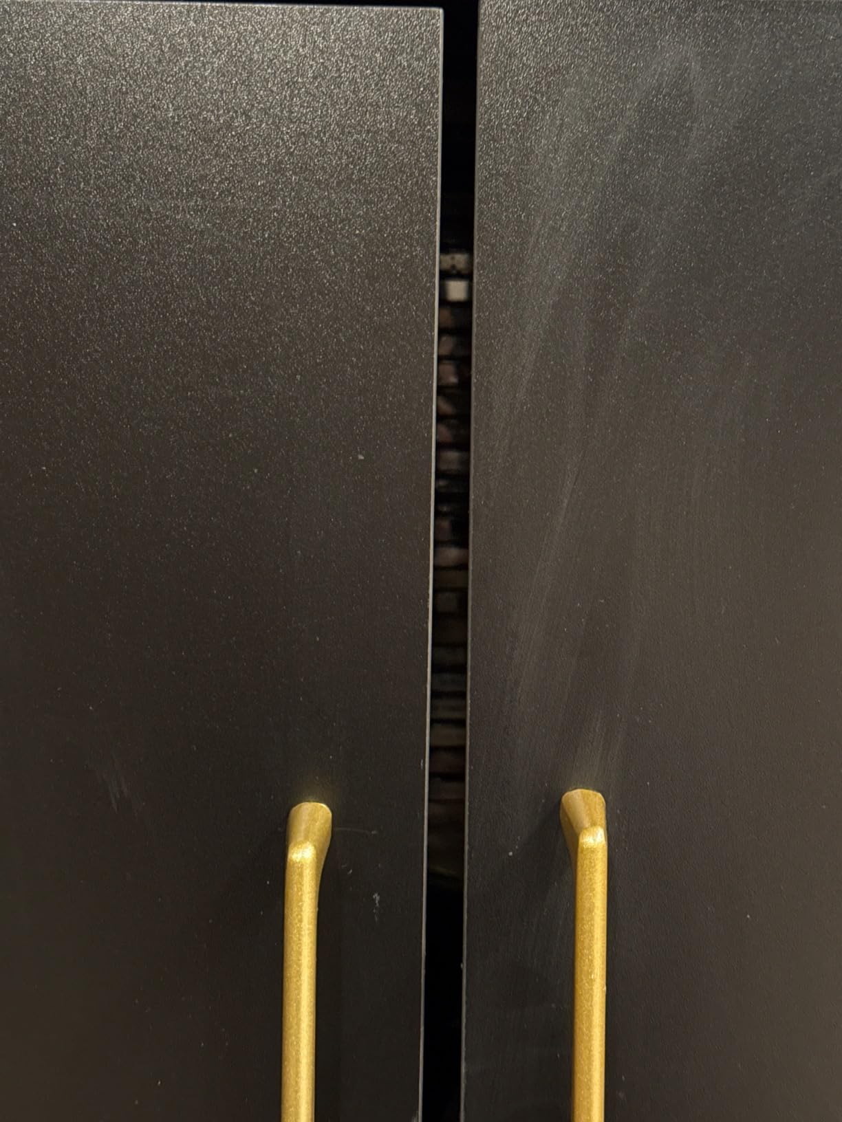 Black Storage Cabinet with Doors, Modern Accent Cabinet, Free Standing Cabinet with Adjustable Shelf, Wooden Buffet Sideboards for Living Room, Kitchen, Dining Room, Entryway customer photo 1