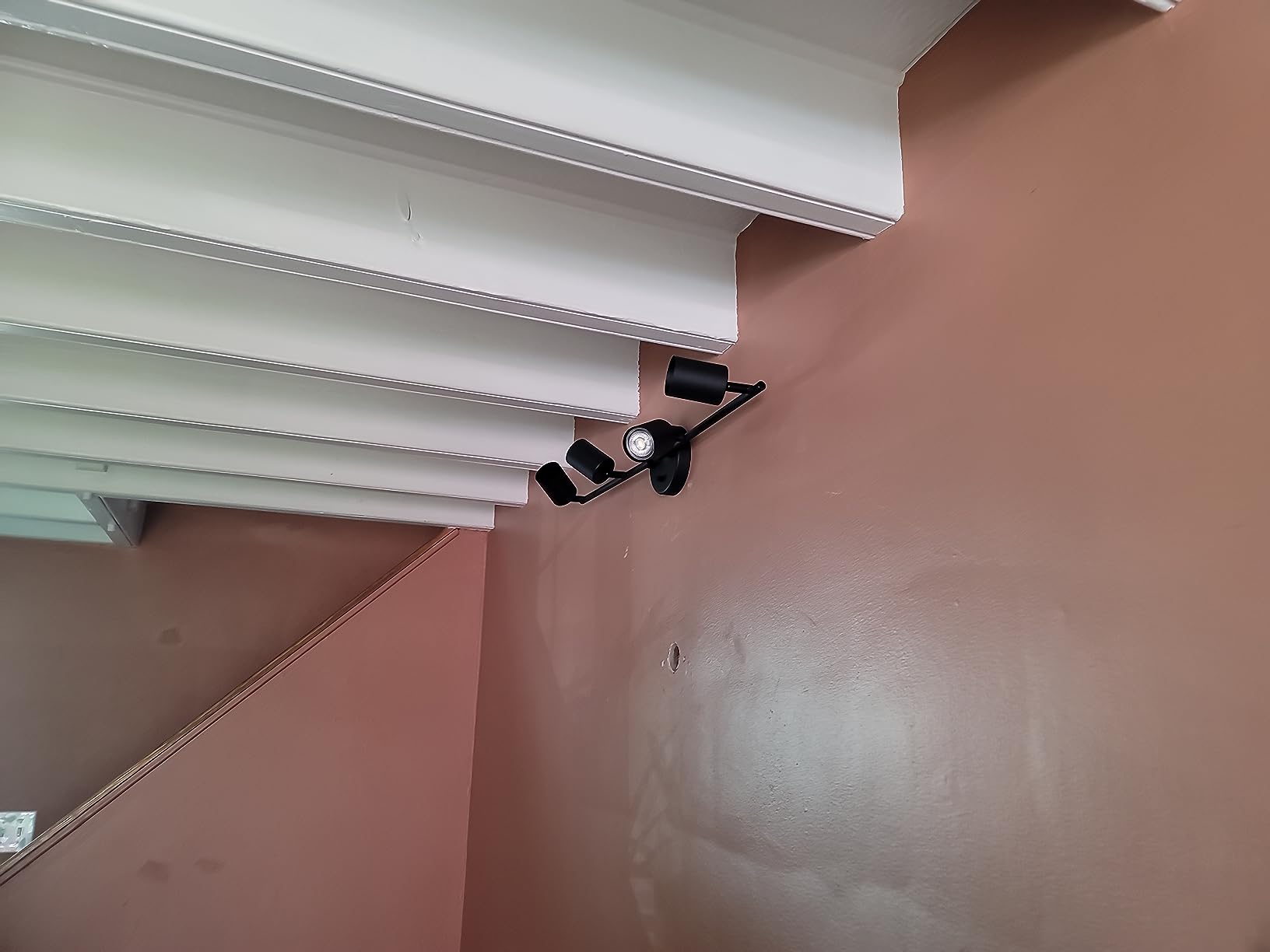 BoostArea LED 4 Light Track Lighting Kit, Black 4 Way Ceiling Spot Lighting, Flexibly Rotatable Light Head for Kitchen, Living Room, Bedroom, Bulb Not Included customer photo 2