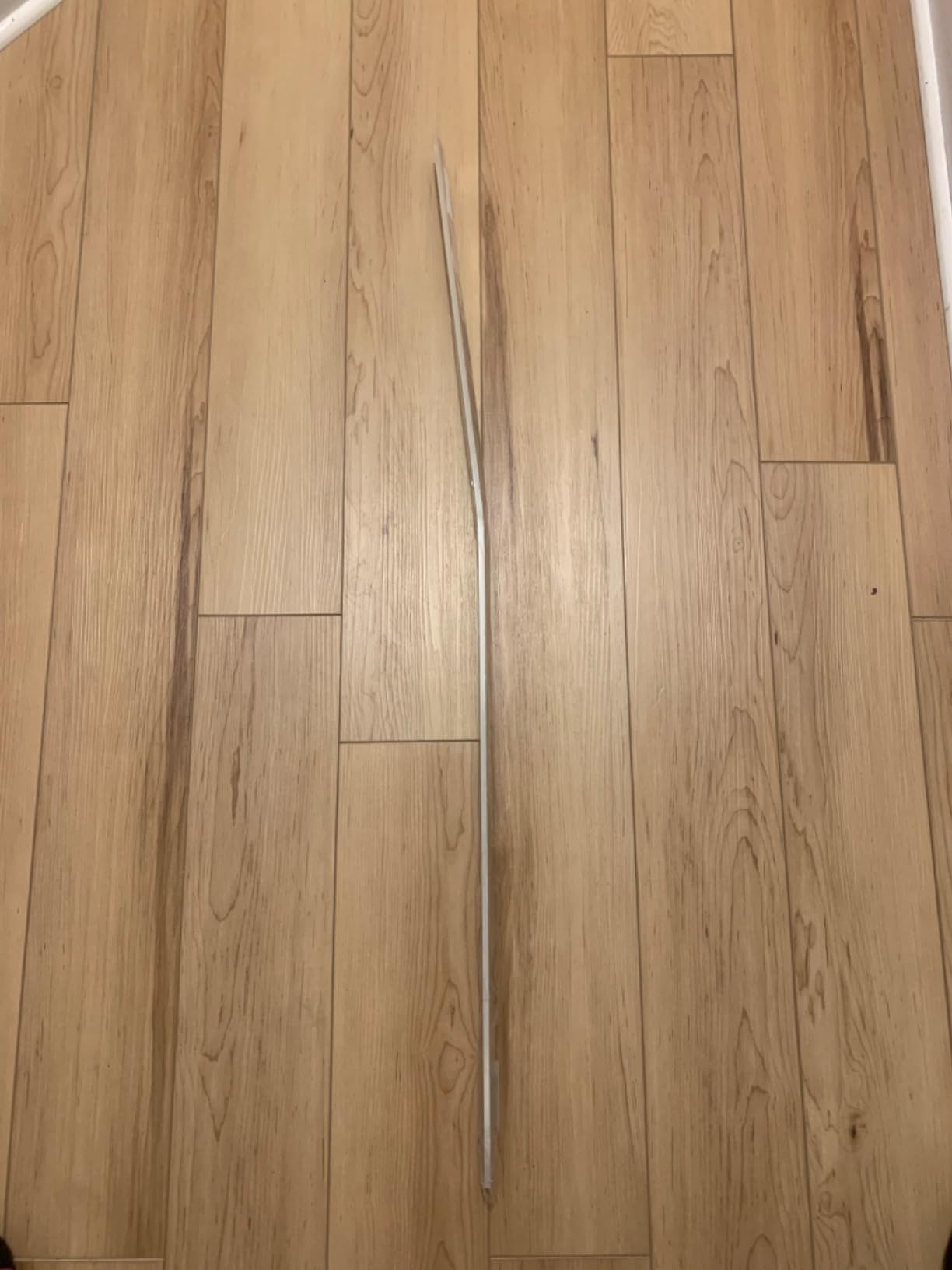 Gaahing Aluminum Floor Transition Threshold Strip, Bridge the Height Gap Between 0.2 to 0.5 inches for Doorway Ramp Tiles Laminate Planks (35.4in x 1.7in, Matte Black) customer photo 1