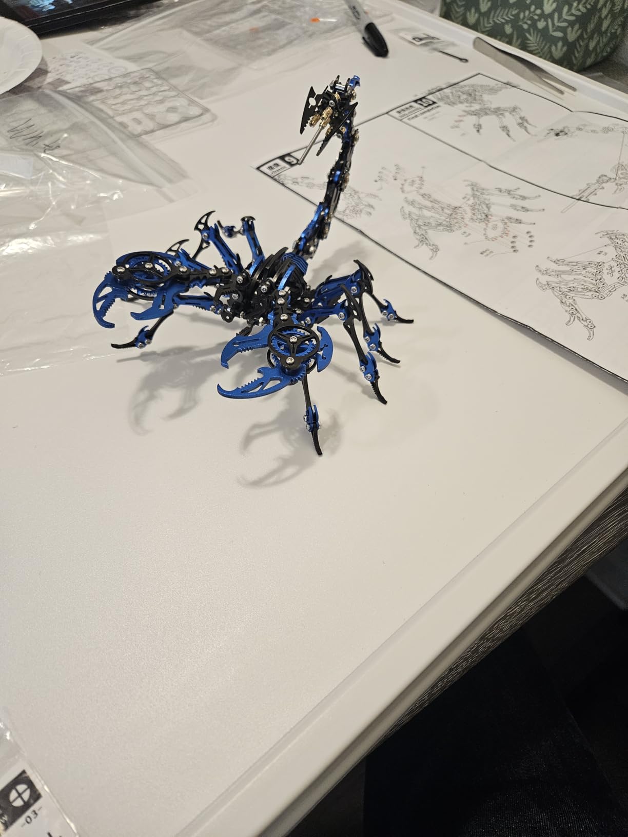 3D Metal Puzzles for Adults, Metal Model Kits Scorpion Metal Building Kit customer photo 1