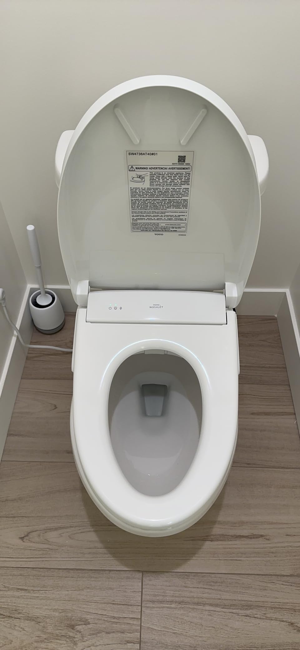 TOTO WASHLET+ S7A Electronic Bidet Toilet Seat with EWATER+ Bowl and Wand Cleaning, Auto Open and Close Contemporary Lid, Elongated, Cotton White - SW4736AT40#01 customer photo 1