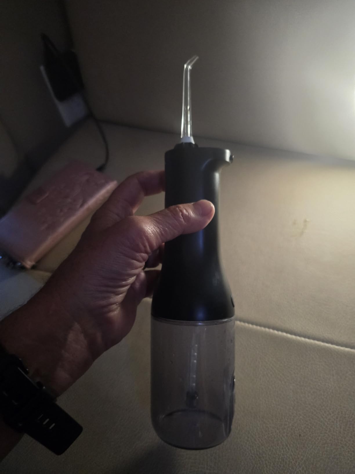Philips Sonicare Cordless Power Flosser 3000 - Water Flosser with Innovative Quad Stream Technology, Oral Irrigator with 2 Flossing Modes and 3 Pressure Levels, IPX7 Waterproof, Black, HX3826/23 customer photo 2