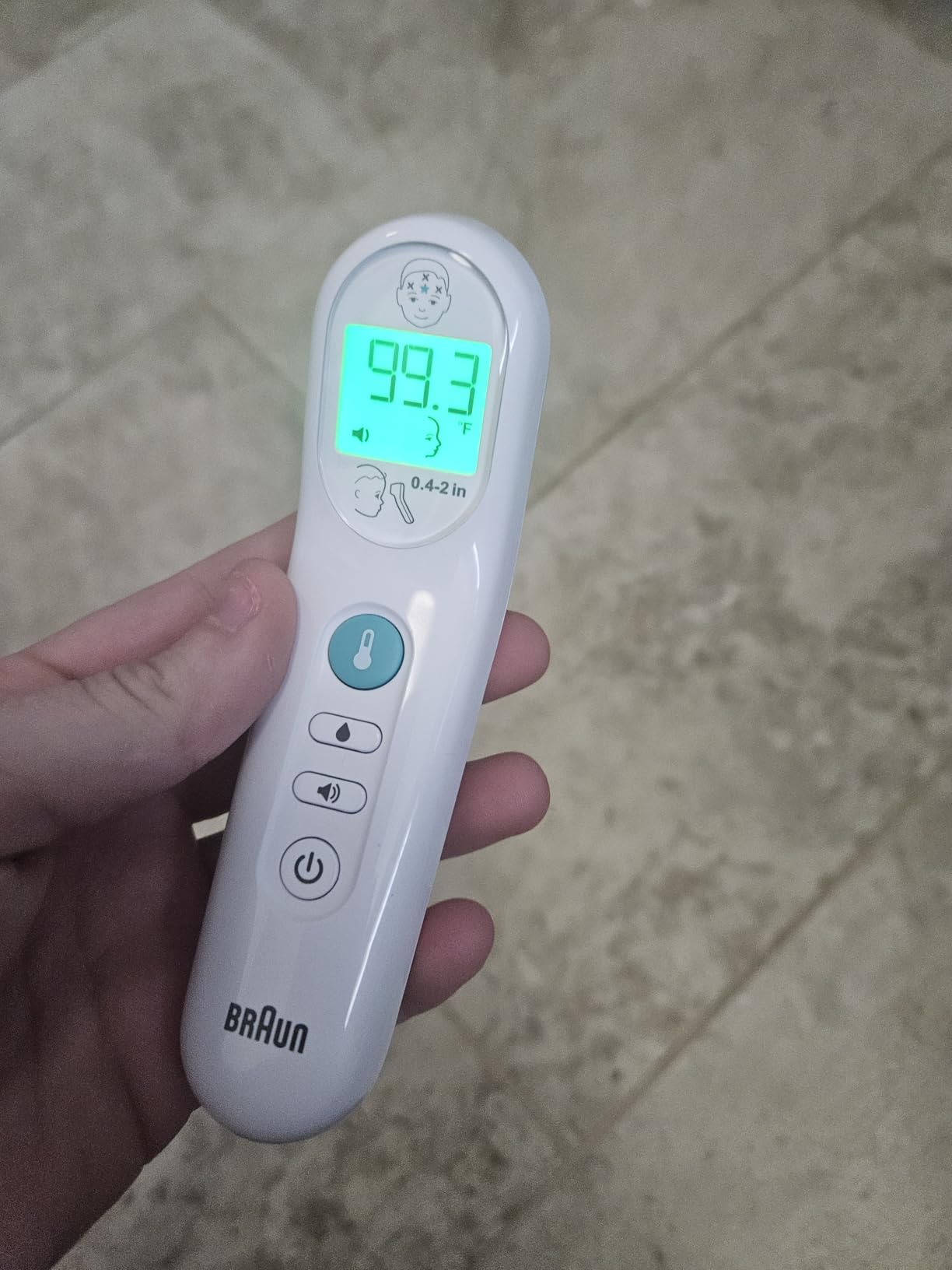 Braun No Touch 3-in-1 Thermometer for Adults, Kids, Babies, Measure Forehead, Liquid, Food Temps, Adult & Baby Thermometer, Professional Accuracy, Color Coded Fever Guidance customer photo 2
