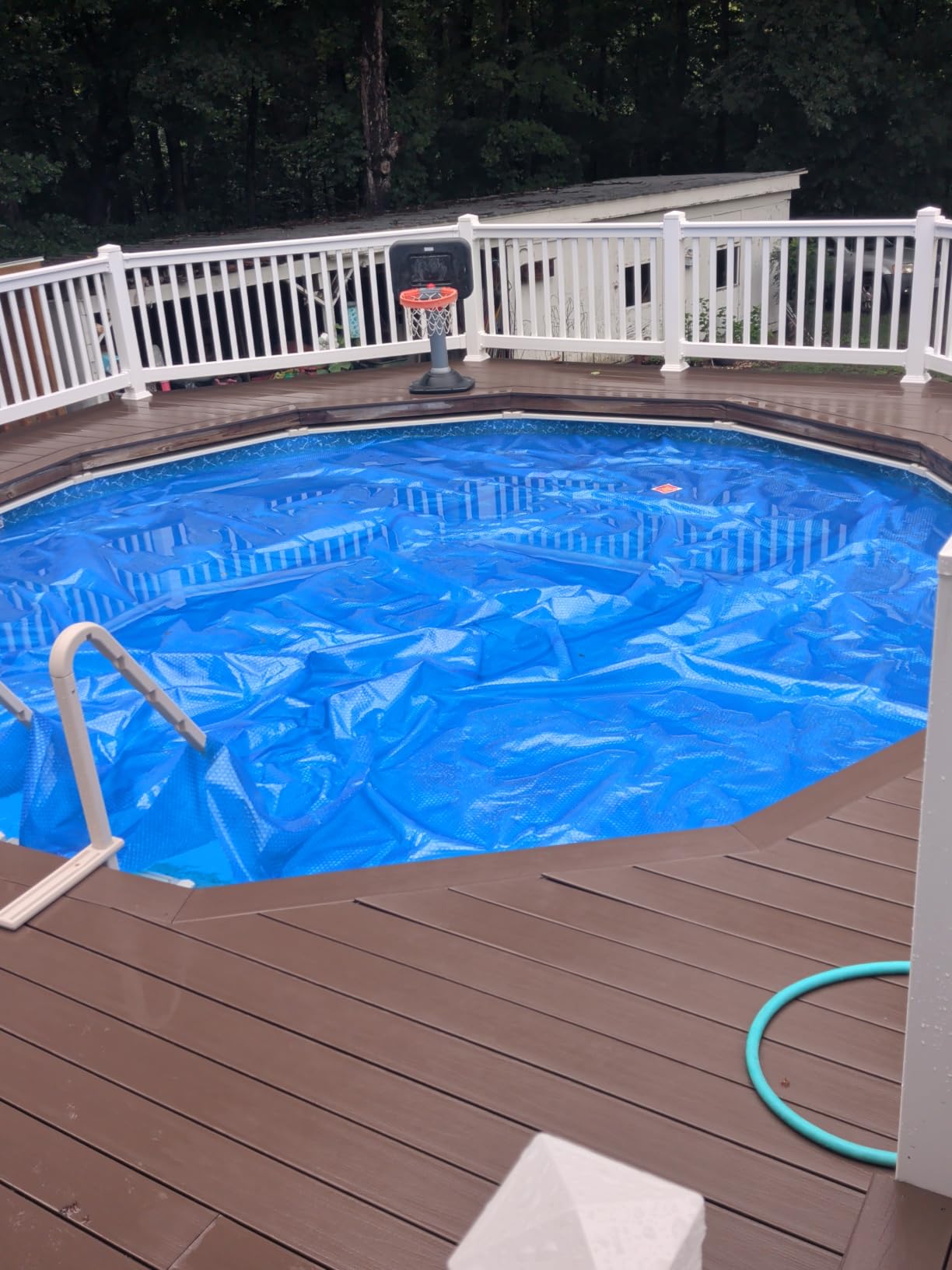 In The Swim 18' Premium Blue Round Solar Pool Cover 12 Mil | For Solar Heating Above Ground Pools and Inground Pools customer photo 1