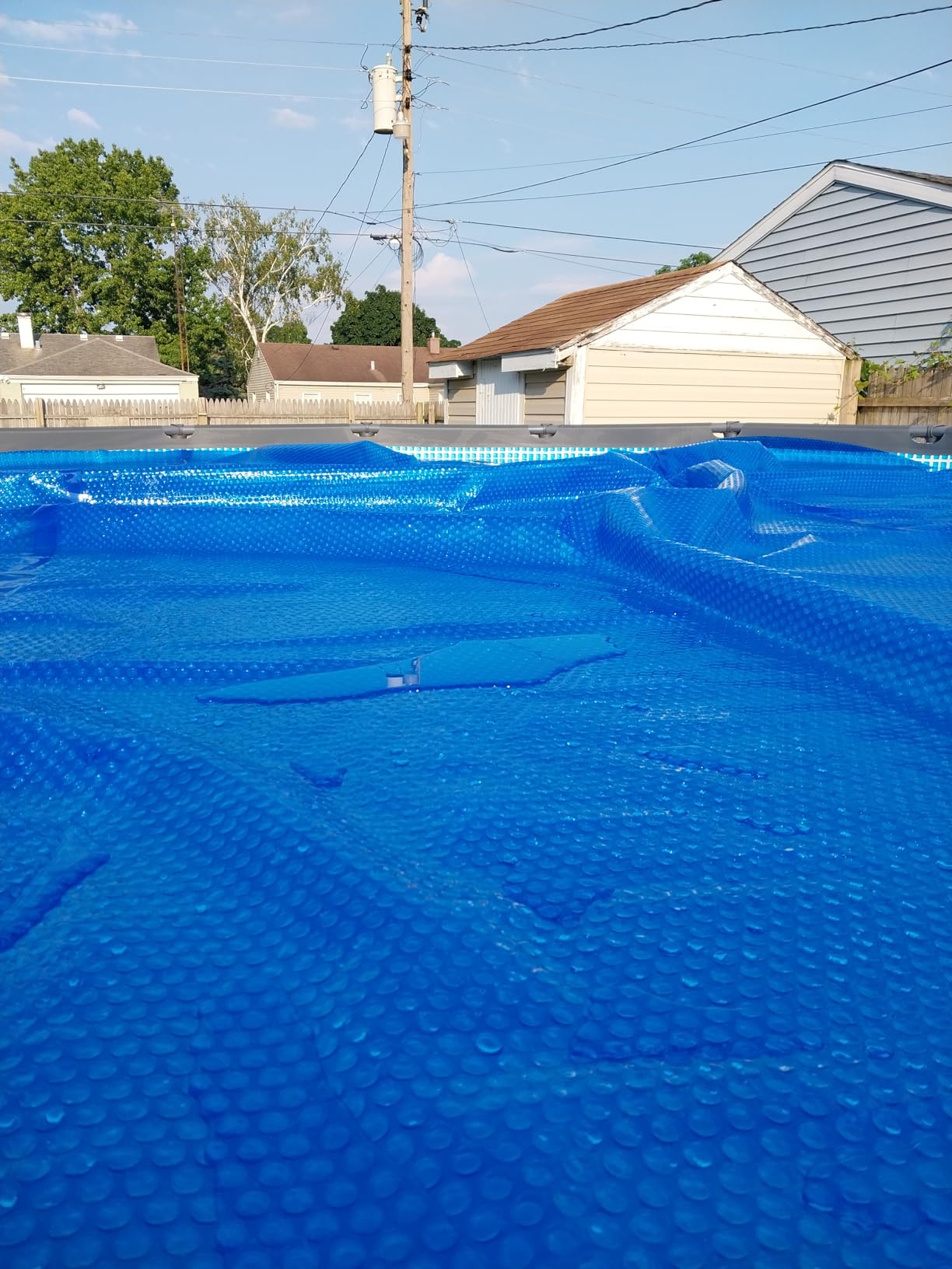 In The Swim 18' Premium Blue Round Solar Pool Cover 12 Mil | For Solar Heating Above Ground Pools and Inground Pools customer photo 2