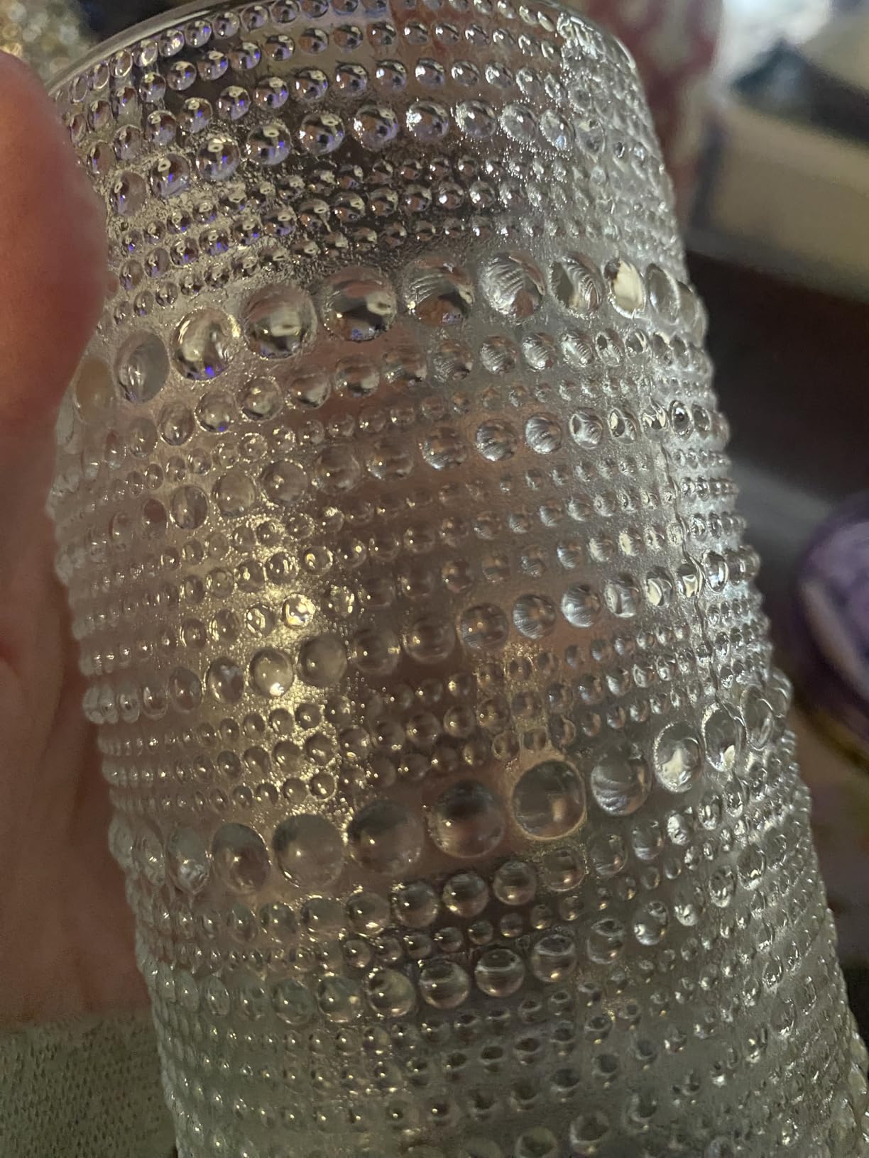 Hlukana Vintage Hobnail Drinking Glasses Set of 8, 12 oz Highball Glasses & 10 oz Cocktail Glasses Set, Kitchen Water Glasses Cup, Bar Tumbler Glassware Set for Beer, Juice, Cocktail, Whiskey, Milk customer photo 2