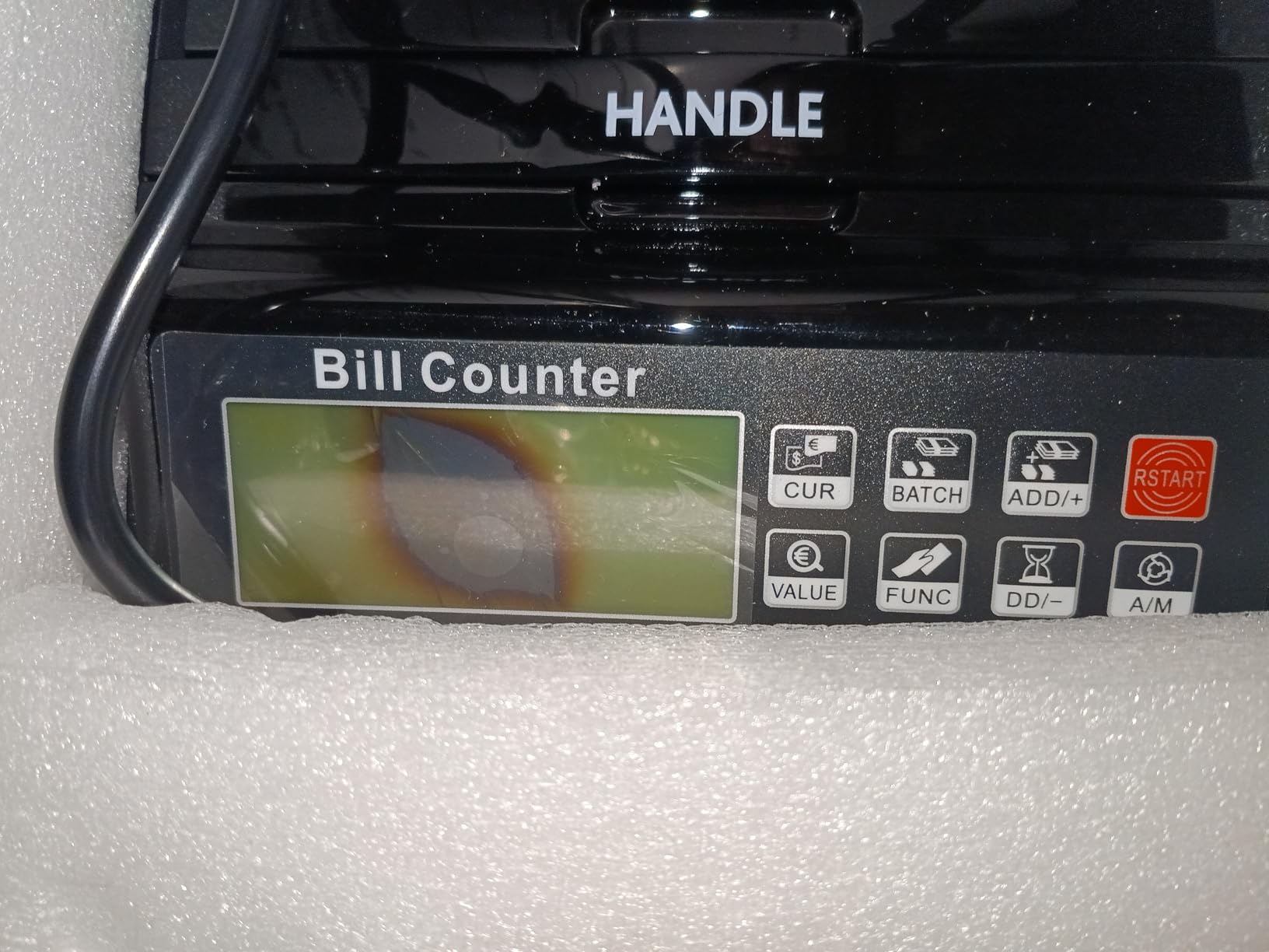 LOLARAN AL1000 Money Counter Machine with Value Counting for USD & EUR, UV/MG/MT/IR/DD/HLF Counterfeit Detection, LCD Display, Count/ADD/Batch/AUTO/Manual Modes, 1,300 Notes/Min customer photo 2