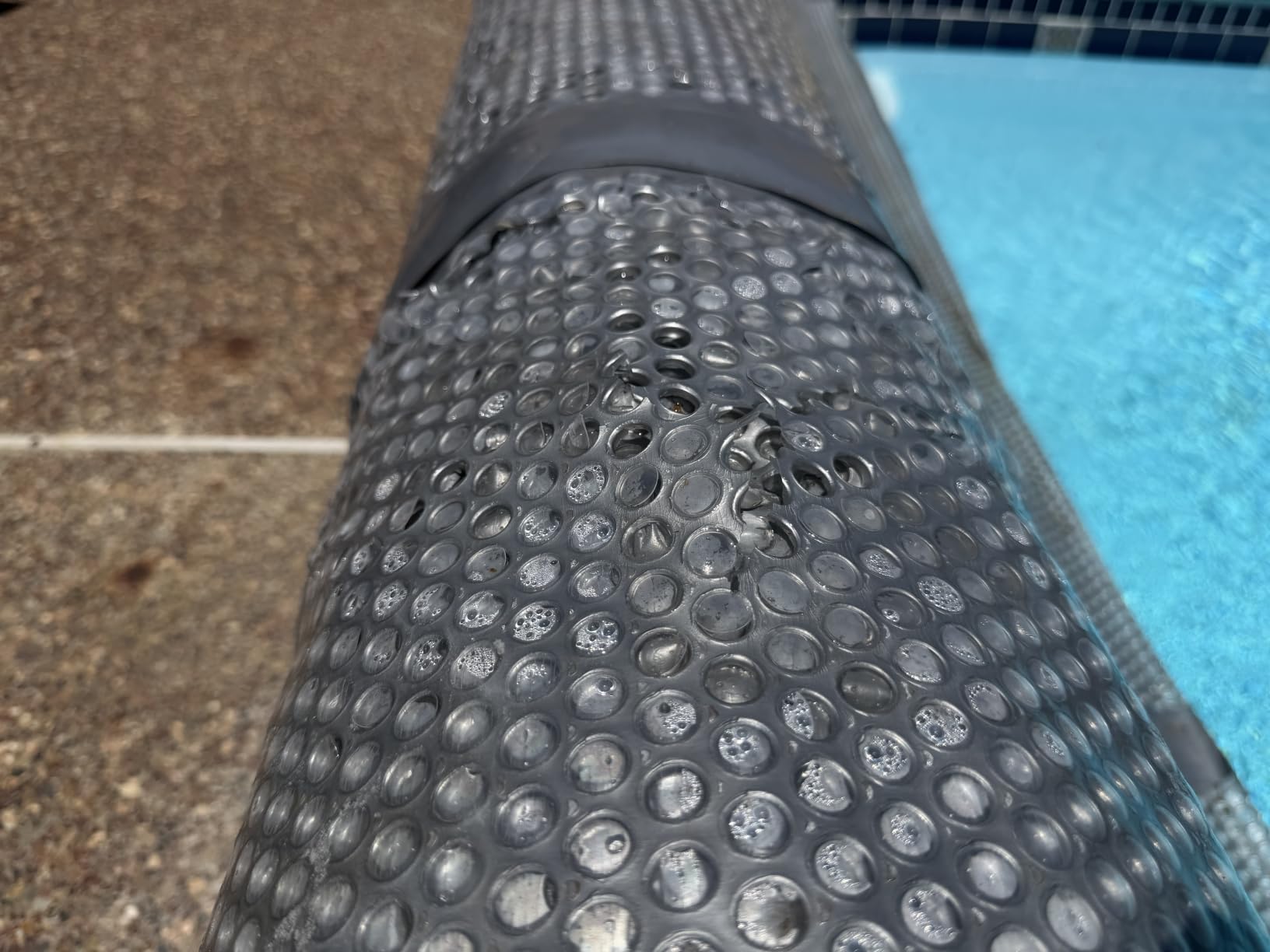 In The Swim 16' x 32' Ultra Silver Rectangle Solar Pool Cover 16 Mil | For Solar Heating Above Ground Pools and Inground Pools customer photo 1