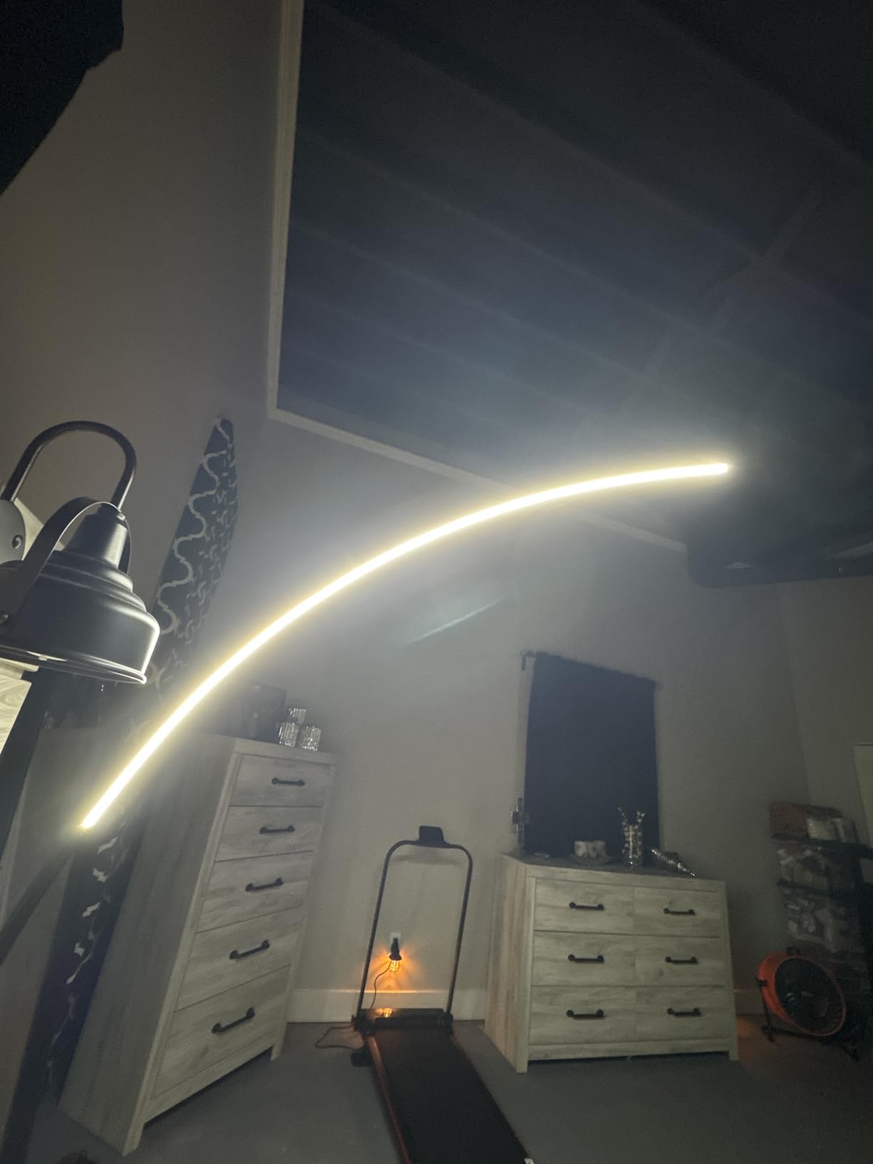 Dimmable LED Lamps for Living Room with 3 Color Temperatures, Ultra Bright 2000LM Arc Floor Lamps, Modern Standing Tall Lamp with Remote Control Reading Floor Lamp for Bedroom Office Classroom customer photo 1