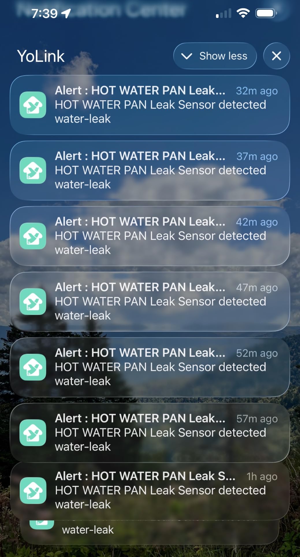 YoLink Water Leak Starter Kit: Hub + 4 Leak Sensor 4 (105 dB Siren), LoRa Long-Range, App/SMS/Email Alerts, D2D Offline, 2 AAA Up to 5-Year Battery, Compatible with Alexa/IFTTT/Home Assistant customer photo 2