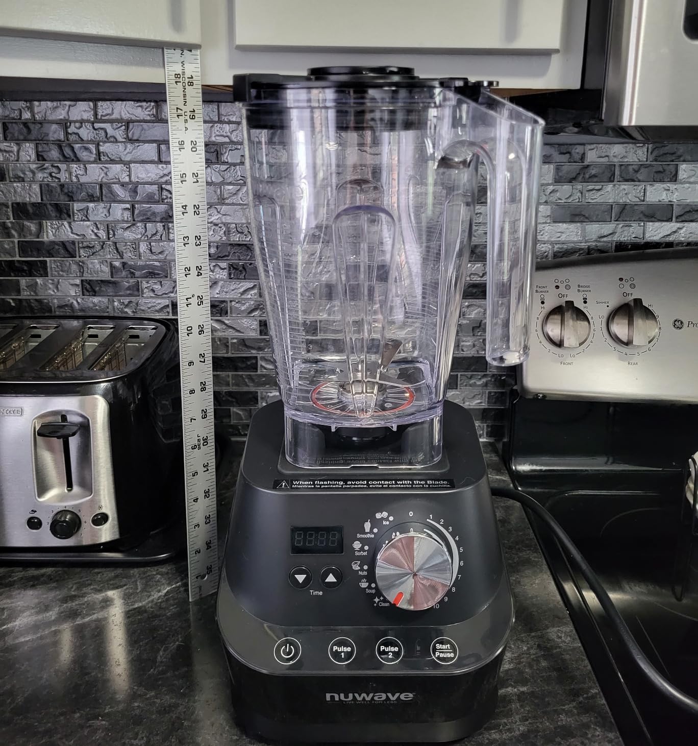 Nuwave Infinity Commercial Blender, Heavy-Duty Smoothie Blender | 2.5HP Copper Motor & Laser-Cut Blades, Quick Ice Crushing, NSF Certified, 10 Speeds, Self-Cleaning customer photo 1