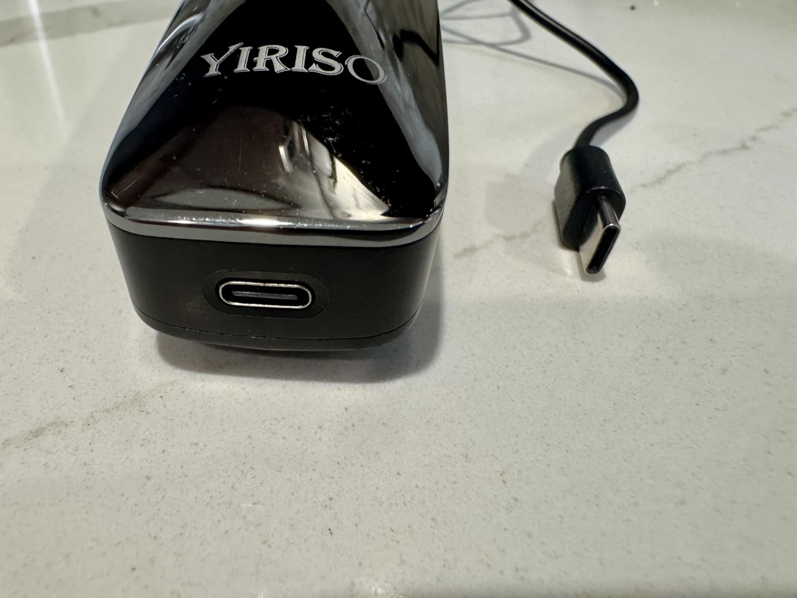YIRISO Electric Razor for Men, 9000 RPM Smooth Rotary Shaver | 90Min Long-Lasting, 4D Floating Head, LCD Display, Sensitive Skin Suitable, IPX6 Waterproof, USB-C, Travel Lock & Travel Case customer photo 2