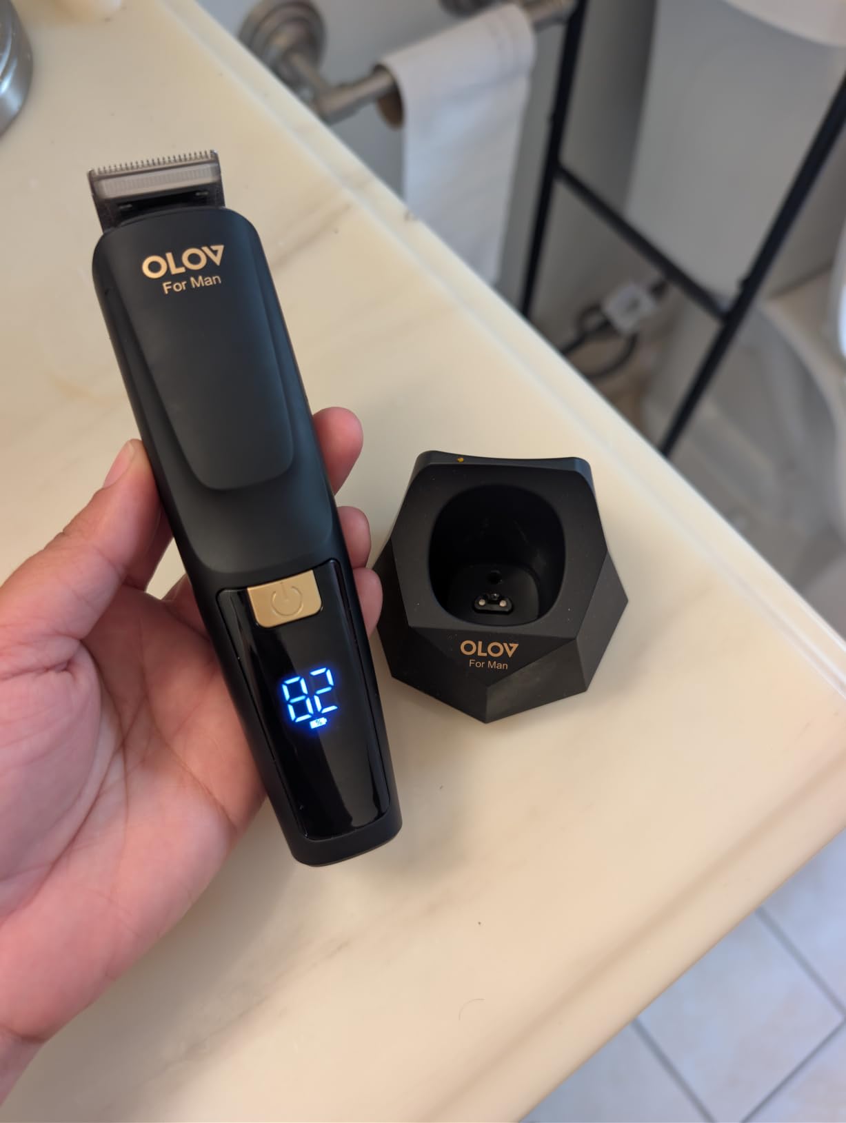 OLOV For Man Beard Trimmer, 21 Piece All-in-One Mens Grooming Kit and Hair Clipper, Nose, Ear,Body and Face, Electric Razor with USB Recharge Dock customer photo 2