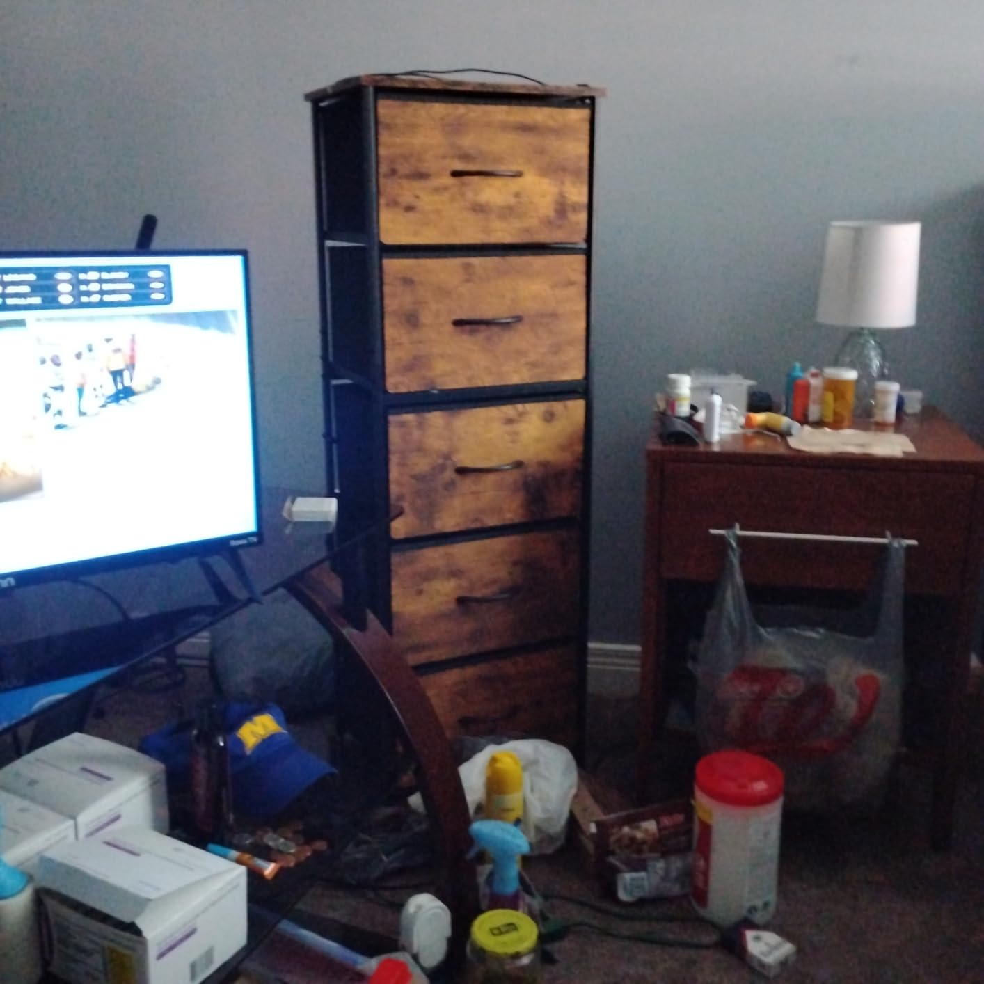 WLIVE Tall Dresser for Bedroom, 5 Drawer Dresser, Rustic Brown customer photo 1