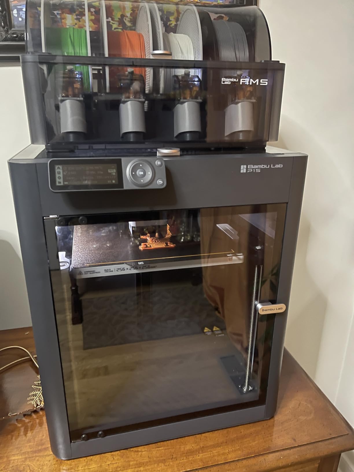 Bambu Lab P1S Combo, P1S 3D Printer and AMS, Support Up to 16 Colors/Multi Materials, 500mm/s Fast Printing & High Precision, CoreXY & Auto Bed Leveling customer photo 1