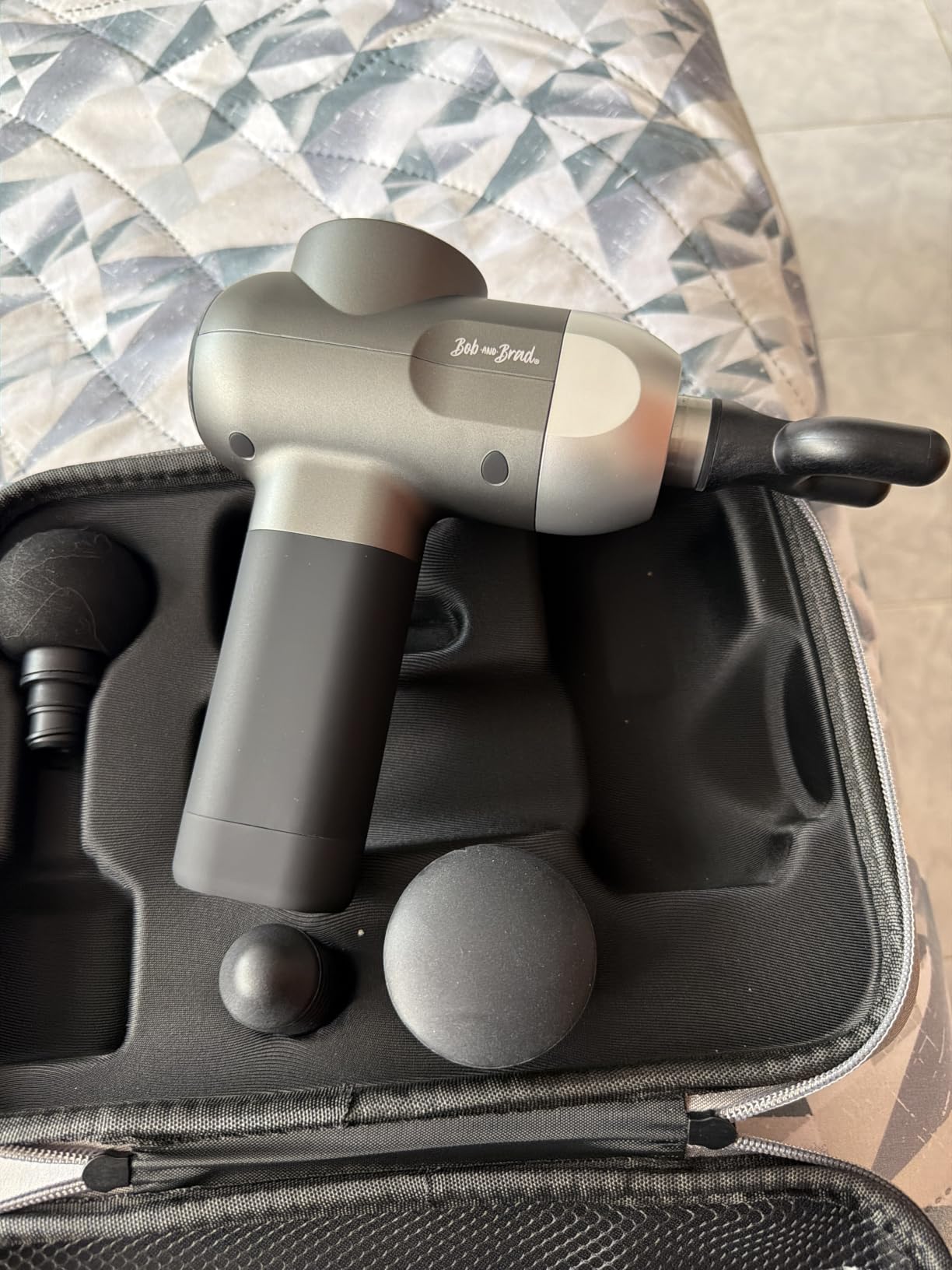 BOB AND BRAD C2 Pro Massage Gun with Heat and Cold Therapy, FSA Eligible & HSA Approved, PT-Developed Deep Tissue Back Massager for Athletes, Men & Women customer photo 2