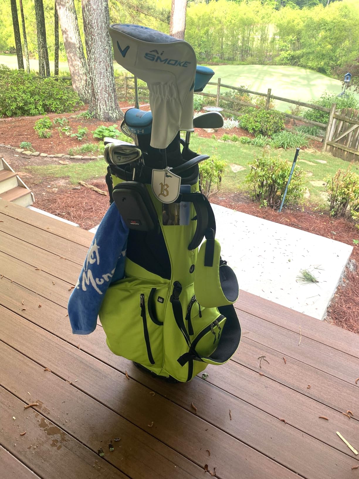 KVV Lightweight Golf Stand Bag with 7 Way Full-Length Dividers, 5 Zippered Pockets, Automatically Adjustable Dual Straps customer photo 2