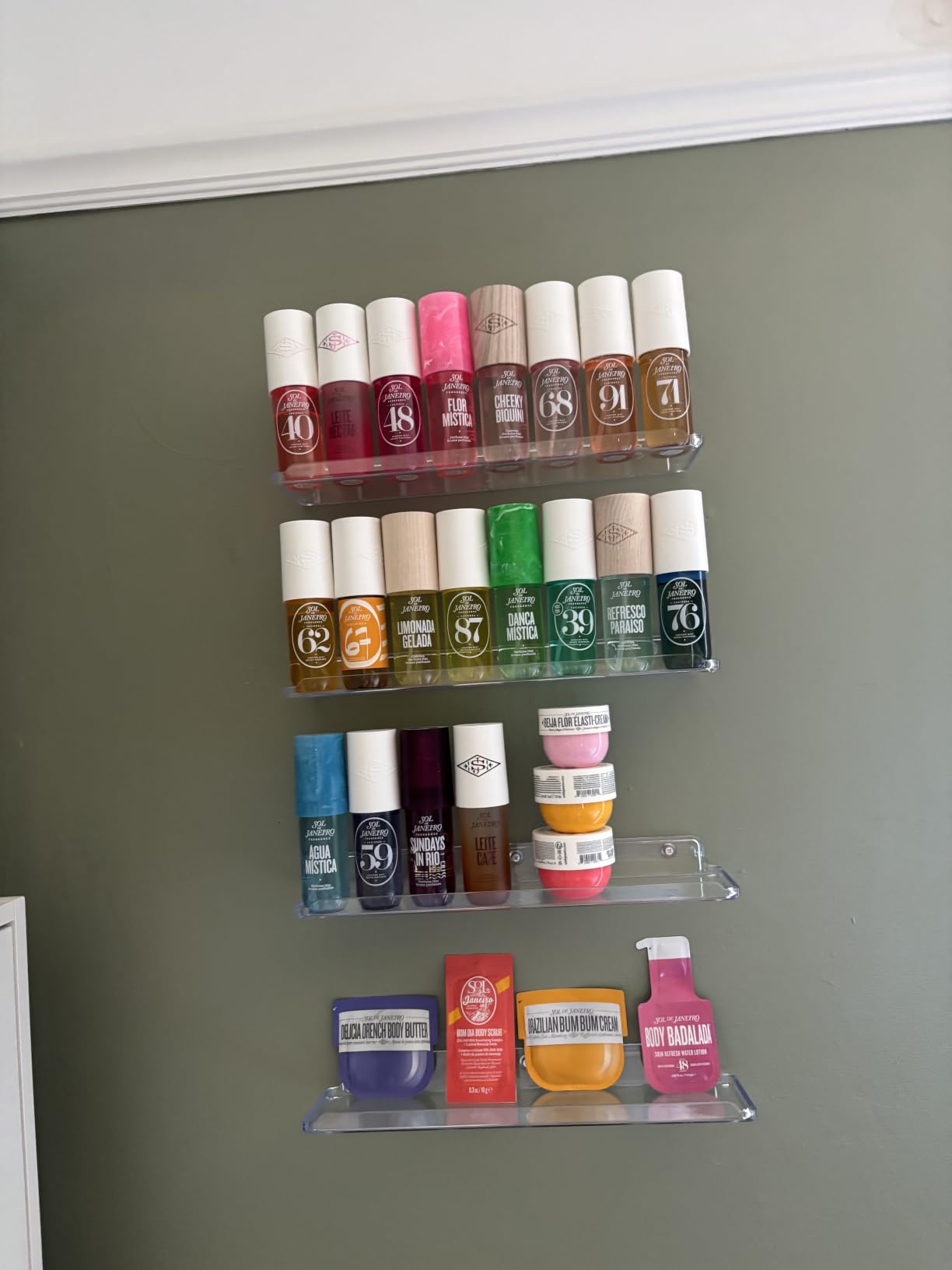 Lifewit Acrylic Floating Shelves for Bathroom 14