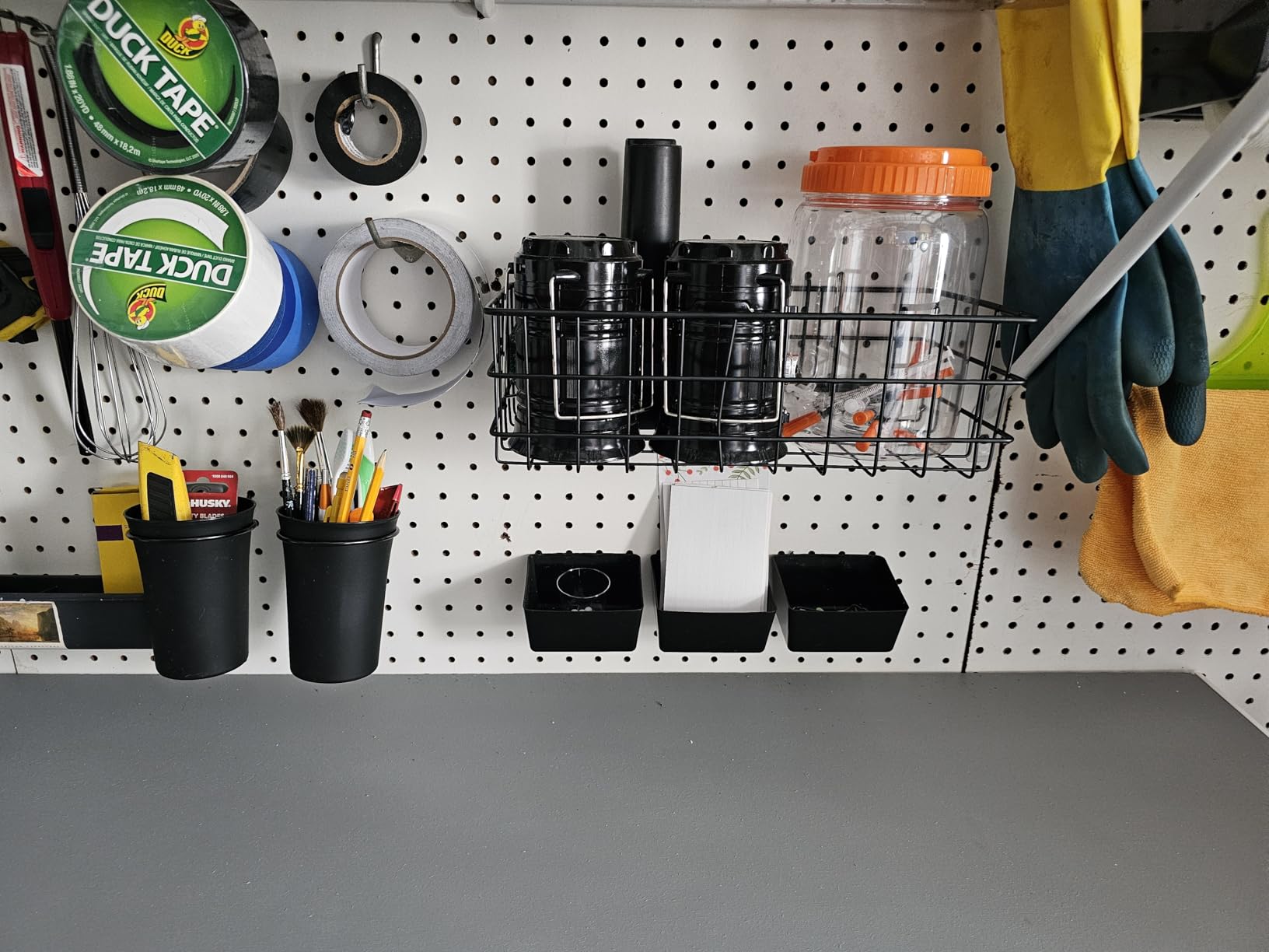 INCLY 30PCS Peg Board Organizer Accessories Kit with Bins, Cups & Baskets customer photo 1
