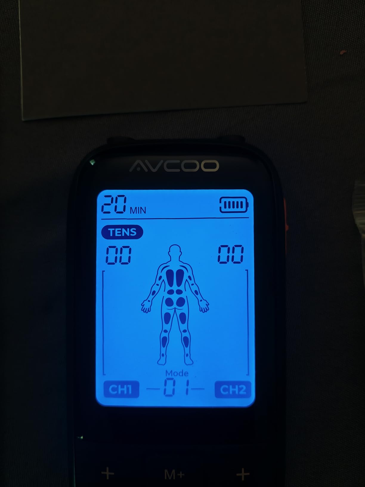 AVCOO 3-in-1 TENS Unit Muscle Stimulator with 30 Modes, 40 Intensities TENS Machine for Gradual Back Pain Relief Therapy, Rechargeable EMS Unit Massager with 12 TENS Electrode Pads, a Storage Bag customer photo 2