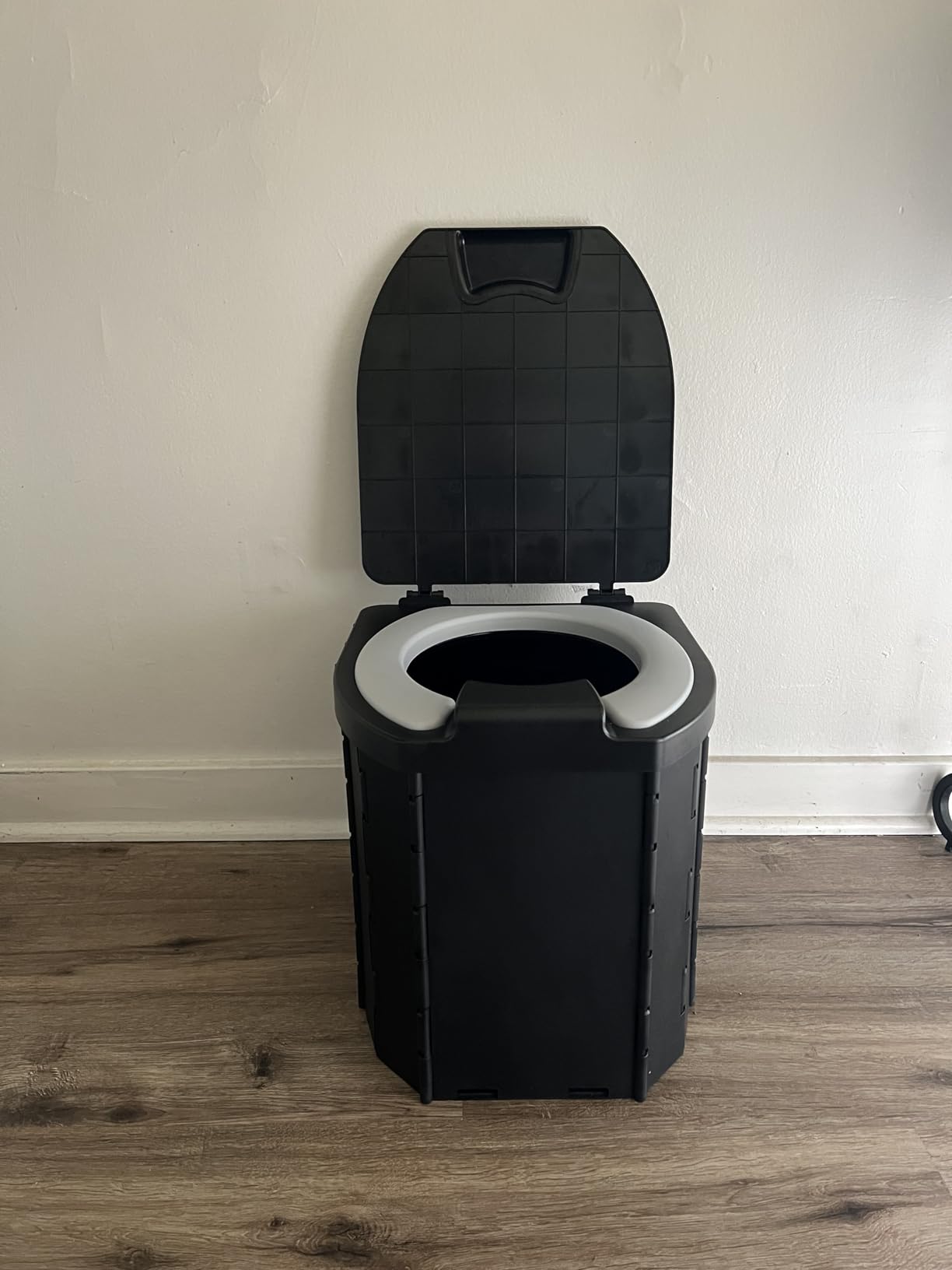 Portable Toilet, Upgraded 15'' toilet With Removable Paper Holder, Camping Toilet With A Load Capacity Of 450 Lbs, Portable Potty for Camping, Hiking, Road Trip, Car, RV, Tent, Beach, Truck Drivers customer photo 1