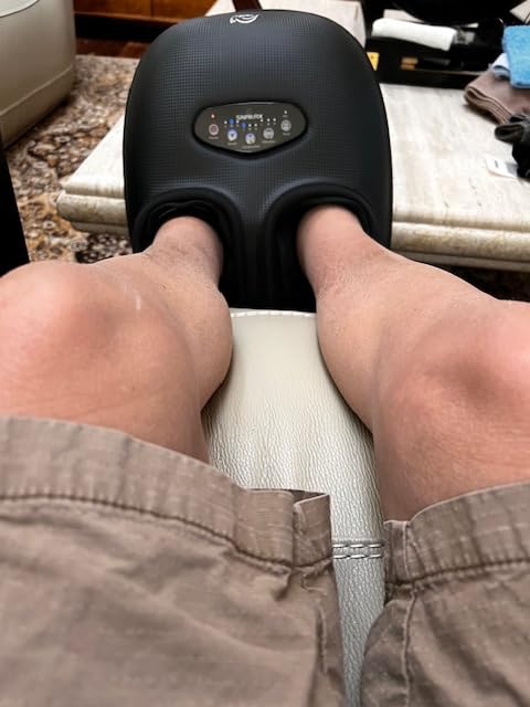 Snailax 2026 Shiatsu Foot Massager with Heat, Deep Kneading, Compression, Vibration, FSA Eligible Hsa Electric Feet Massage Machine for Plantar Fasciitis, Neuropathy, Gift for Women Man customer photo 1