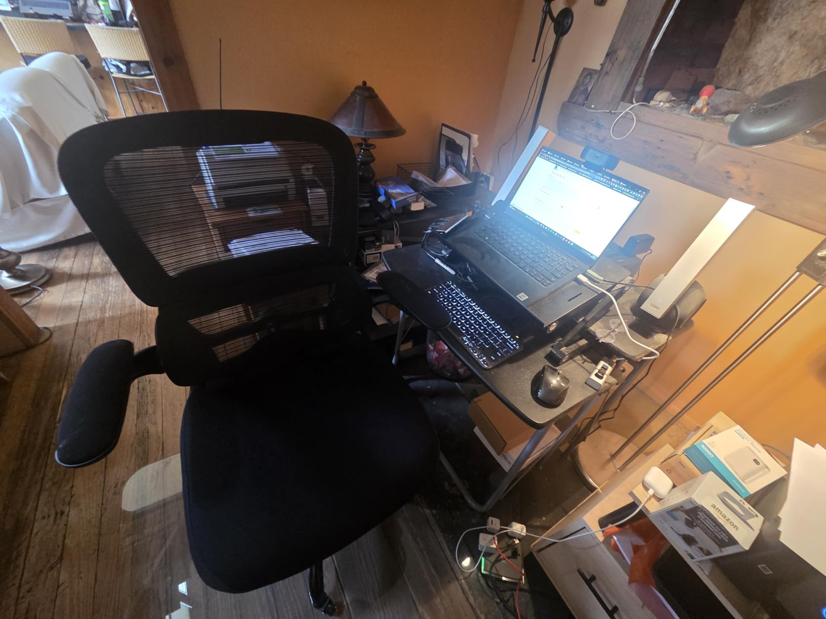 TRALT Office Chair - Ergonomic Desk Chair with Adjustable Lumbar Support, Mesh Computer Chair, Executive Chairs for Home Office Comfortable Lumbar Support (Black) customer photo 2