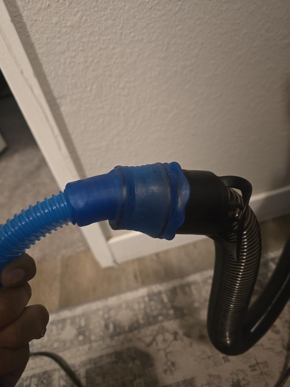 PetOde 2Pcs Dryer Vent Cleaner Kit Universal Vacuum Hose Attachment & Brush | Blue Upgraded Flexible Hose for Smooth Airflow Without Whistling Noise, Fits Most Vacuums for Deep Cleaning customer photo 1