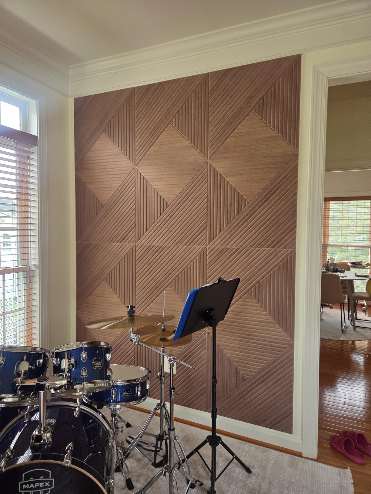 Soon Global Acoustical Wall Panels, 72 X 48 Inches Art Acoustic Panels, Decorative Acoustic Panels, Acoustic Wall Panels, Sound Absorbing Wall Art, Whispers of Serenity customer photo 2