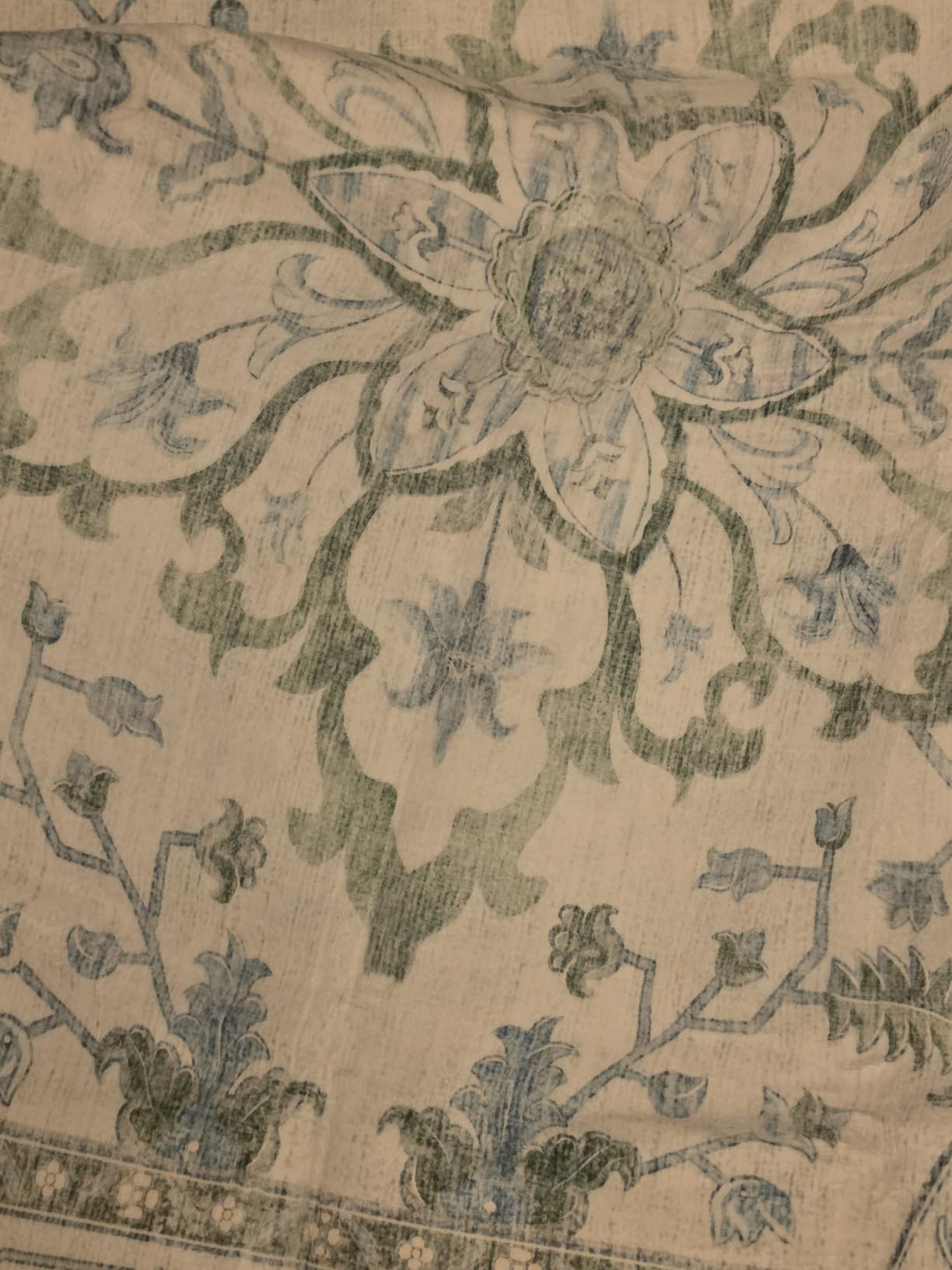RELEANY Area Rugs 5'x7' Washable Non-Slip, Floral Vintage Distress Medallion Carpet for Living Room Bedroom Dining Room, Terracotta Burnt Orange Green customer photo 1
