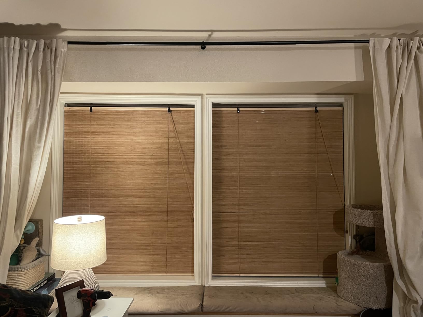 BAYUE Bamboo Blinds, Roll Up Window Shades with Light Filtering for Home | Easy Install Bamboo Blinds for Living Rooms, Offices, and Sunrooms customer photo 2