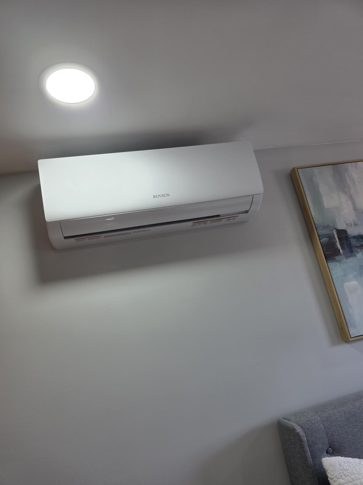 ROVSUN 3 Zone 28000 BTU (9K/9K/9K) Mini Split AC/Heating System, 20 SEER2 Tri Zone Ductless Wall Mounted Air Conditioner with Pre-Charged Condenser, Heat Pump & 25Ft Line Set, 208-230V customer photo 2