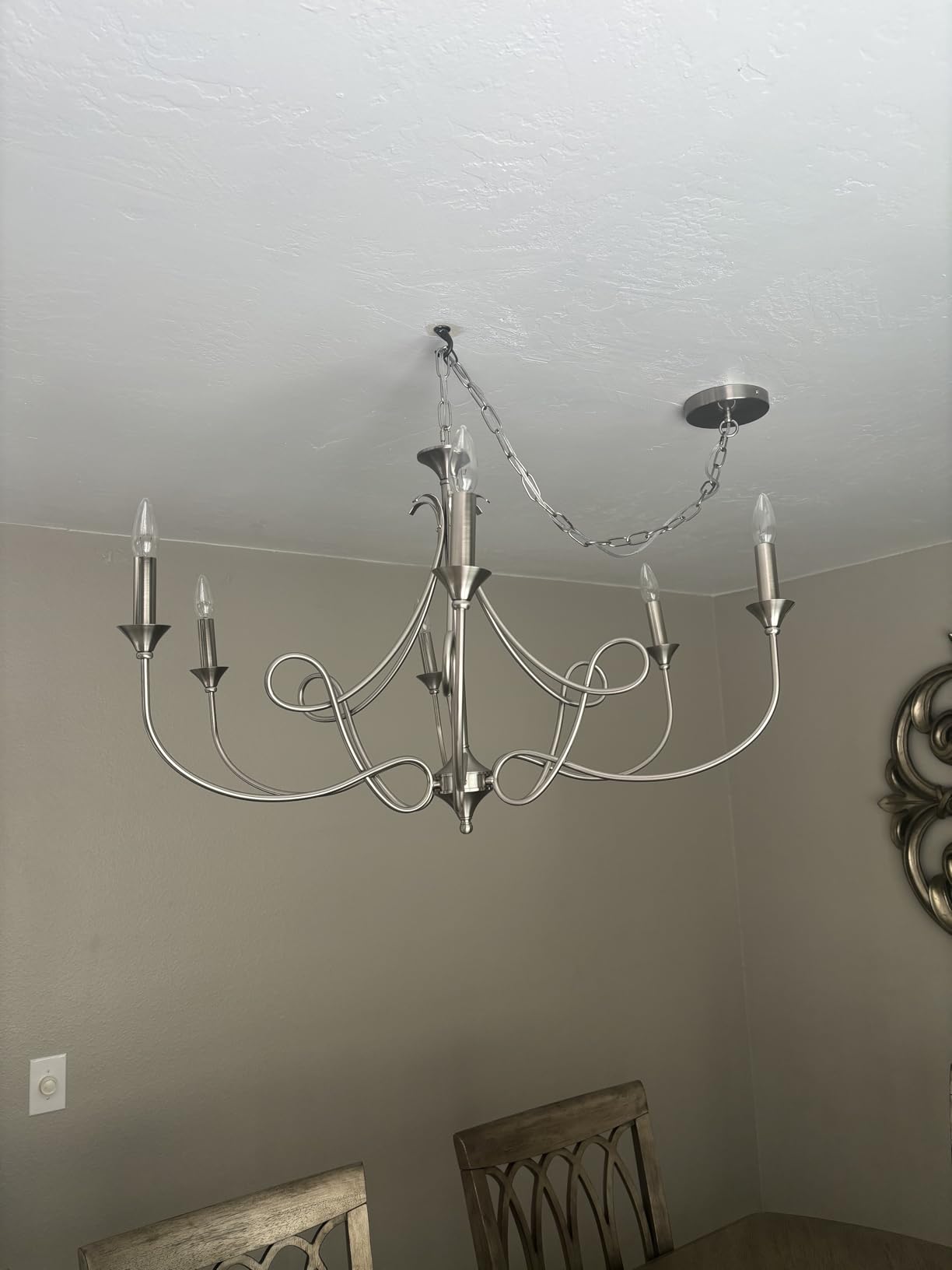6-Light Modern Chandelier 36.6