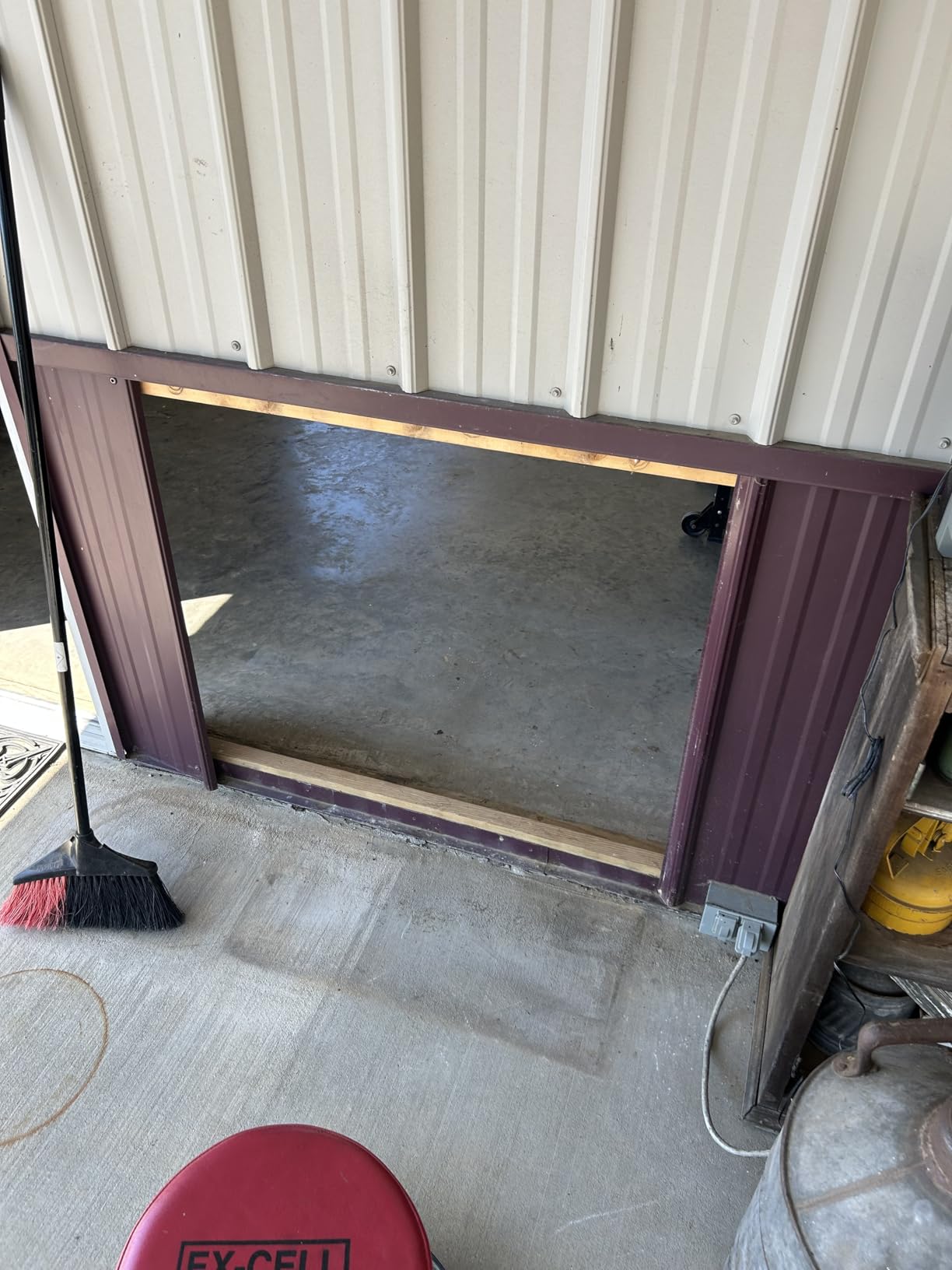 Petoasis 3-Flaps Heavy-Duty Dog Door, Rust Proof Aluminum Alloy Frame, Energy-Efficient, Thick Flaps Block Wind Snow Rain Intrusion in Extreme Weather (Silvery White, Large for Door) customer photo 2