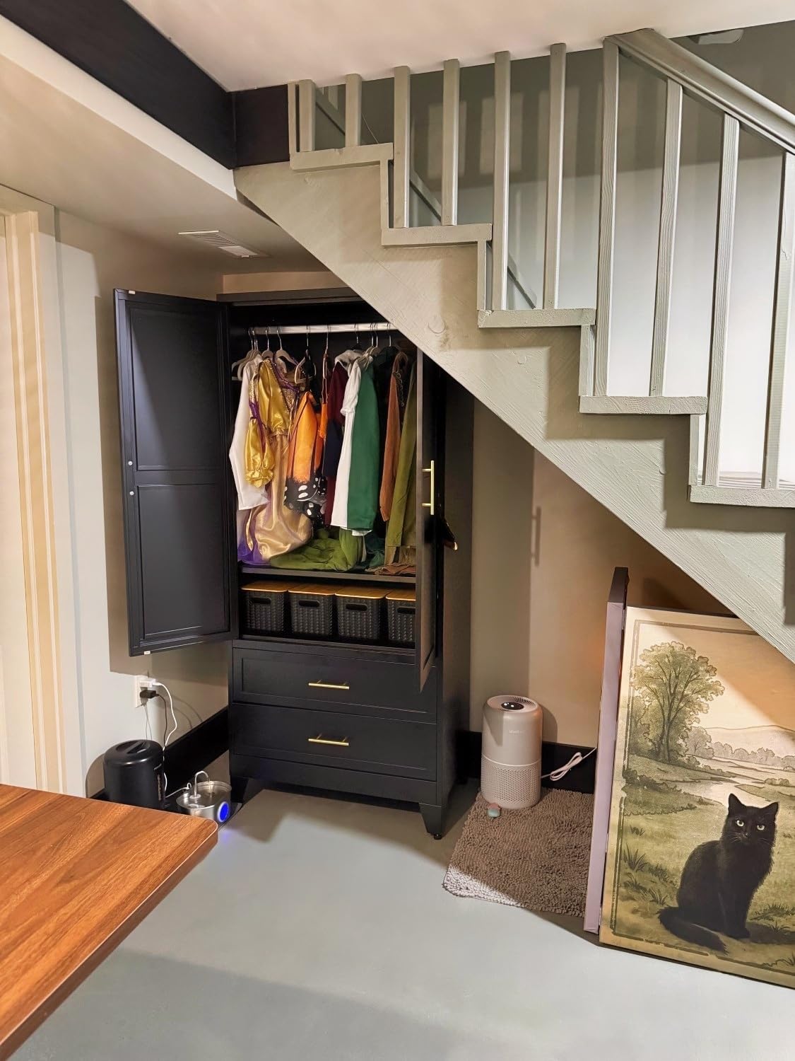 erosoei Metal Armoire Wardrobe Closet, 71
