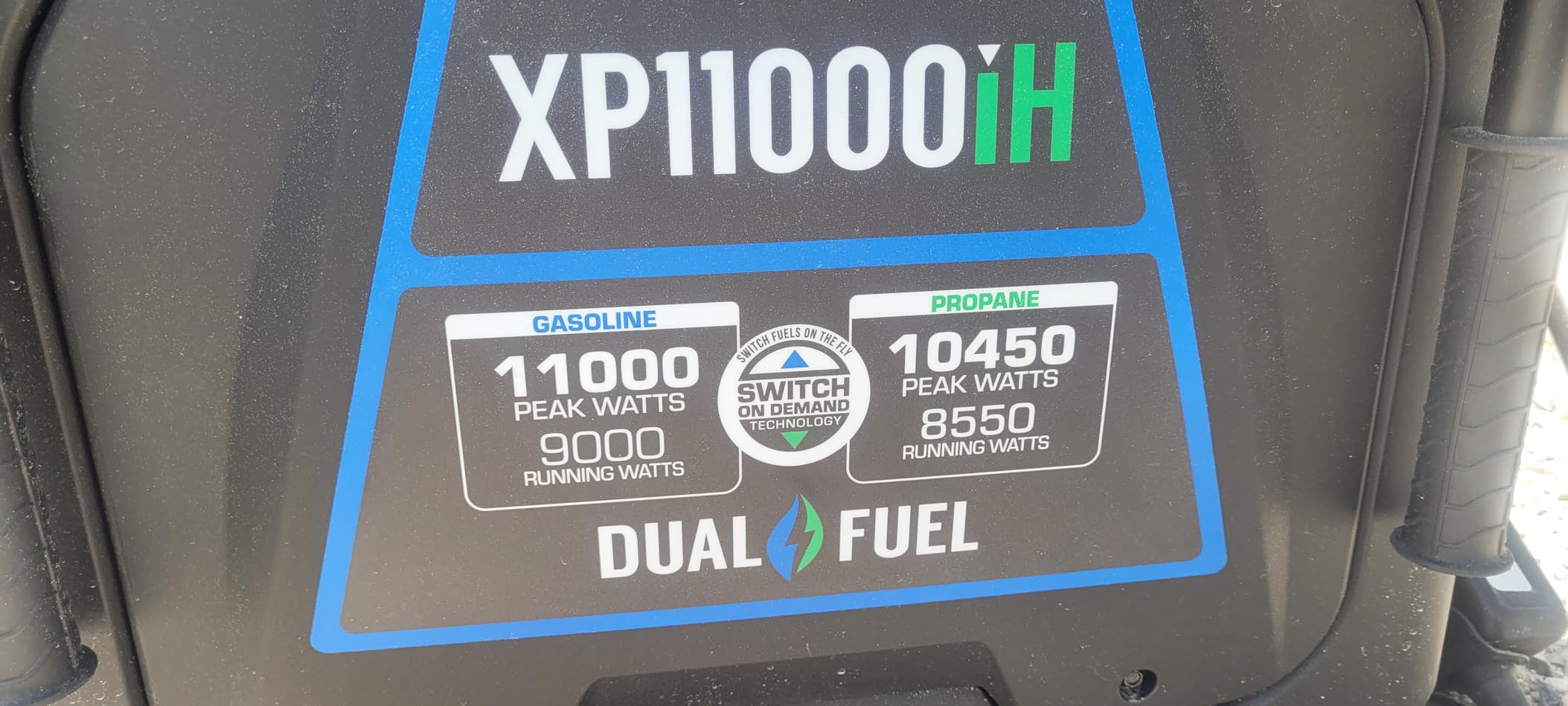DuroMax XP11000iH 11,000-Watt Dual Fuel Portable Digital Inverter Generator - Gas & Propane, Remote Electric Start, Transfer Switch Ready, RV & Emergency Ready customer photo 2