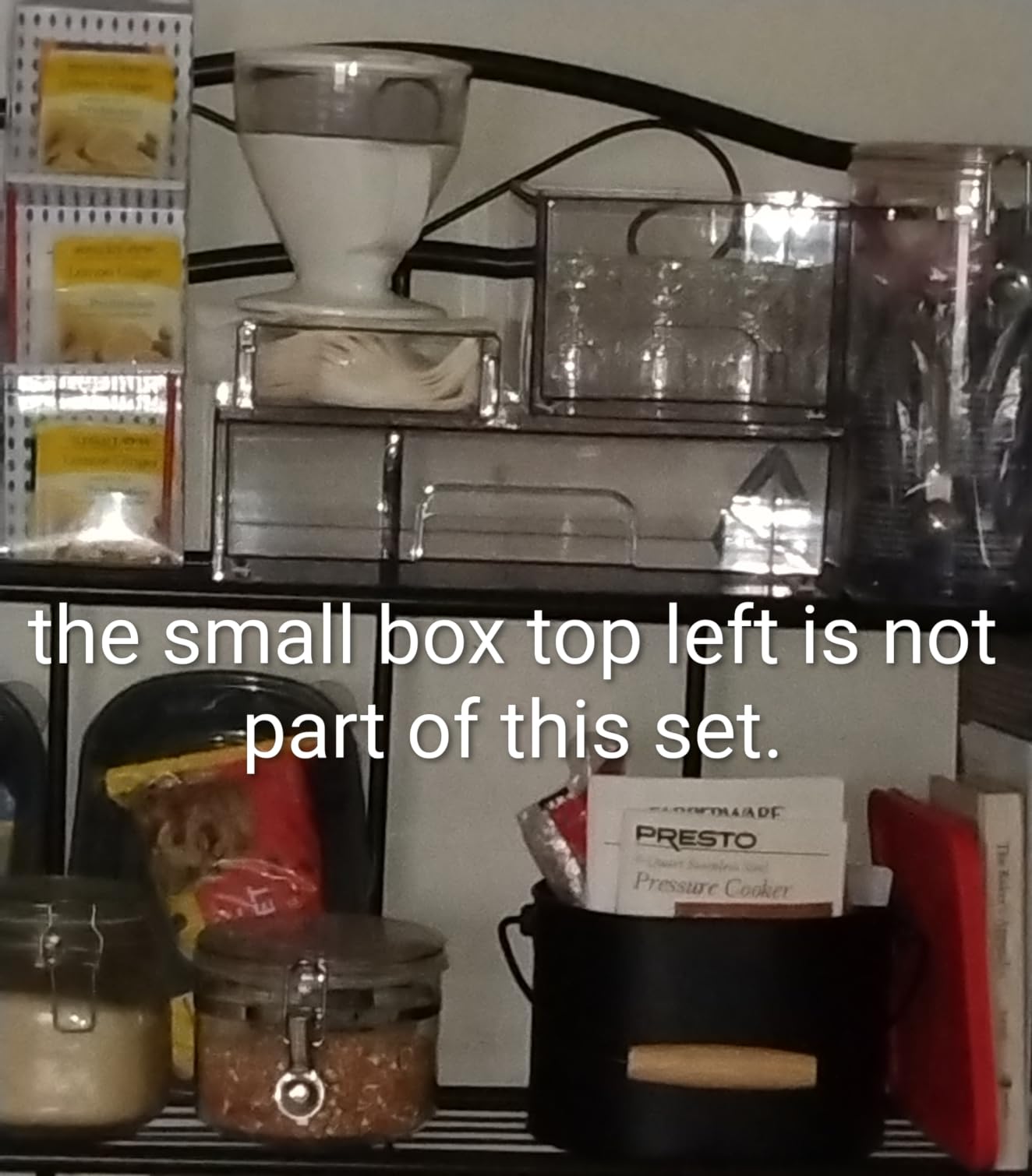 Vtopmart Clear Stackable Storage Drawers Set of 5, Plastic Organizer Bins, Multi-purpose Boxes for Baby Bottle Storage, Ideal for Kitchen, Vanity, Bathroom, Undersink, Cabinet, Pantry Organization customer photo 1