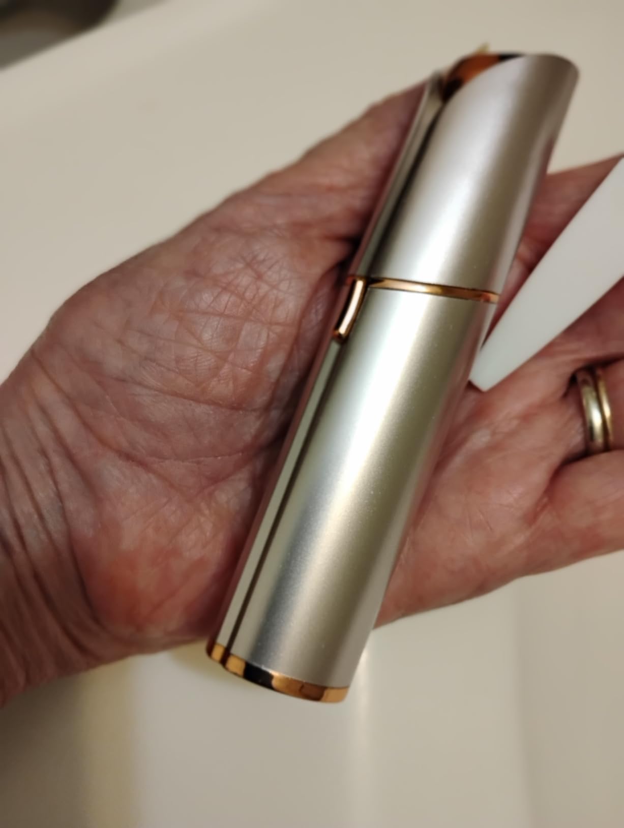 Facial Hair Remover for Women - Painless Electric Face Shaver with Light (Rose Gold) customer photo 1