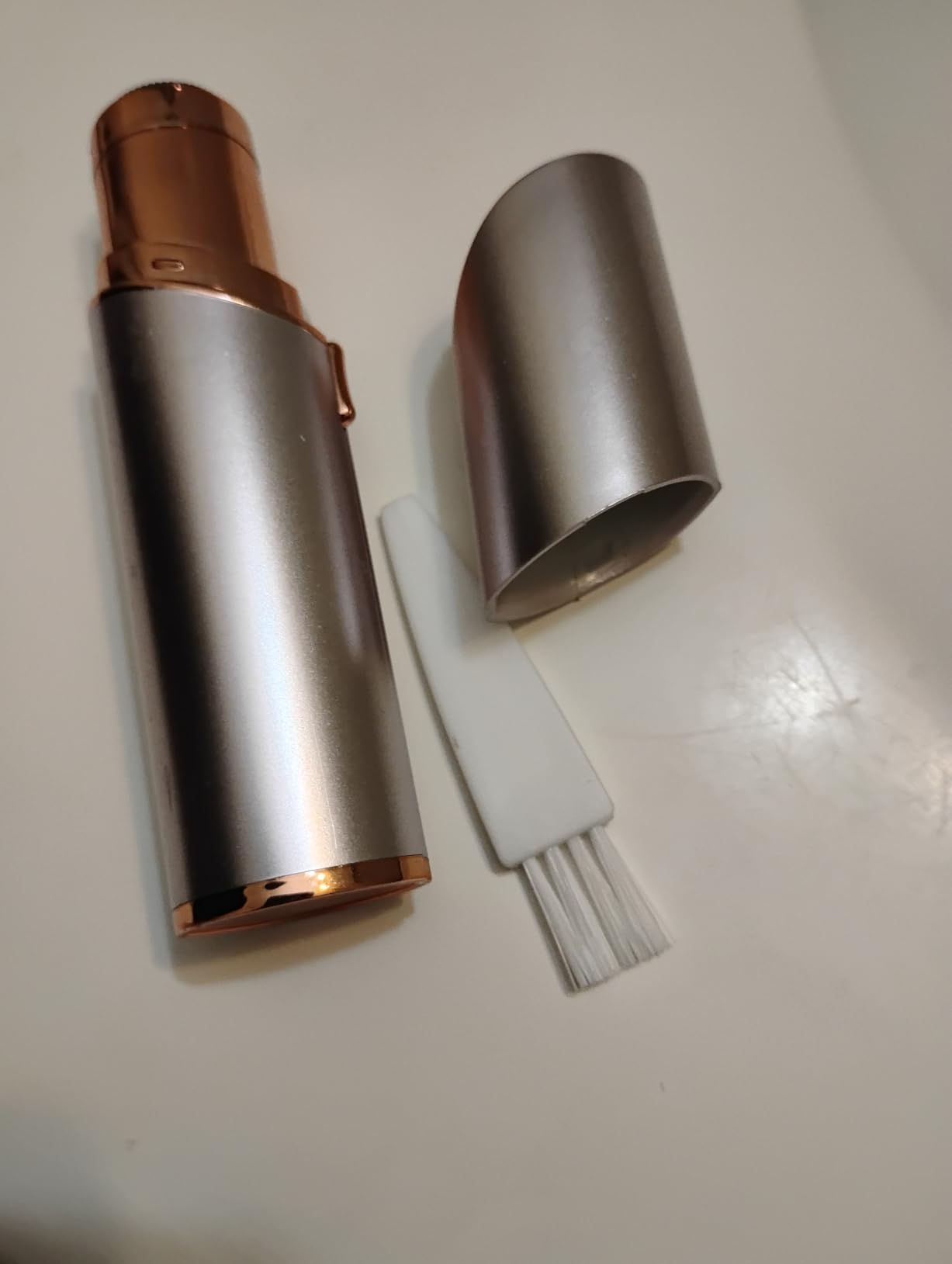 Facial Hair Remover for Women - Painless Electric Face Shaver with Light (Rose Gold) customer photo 2