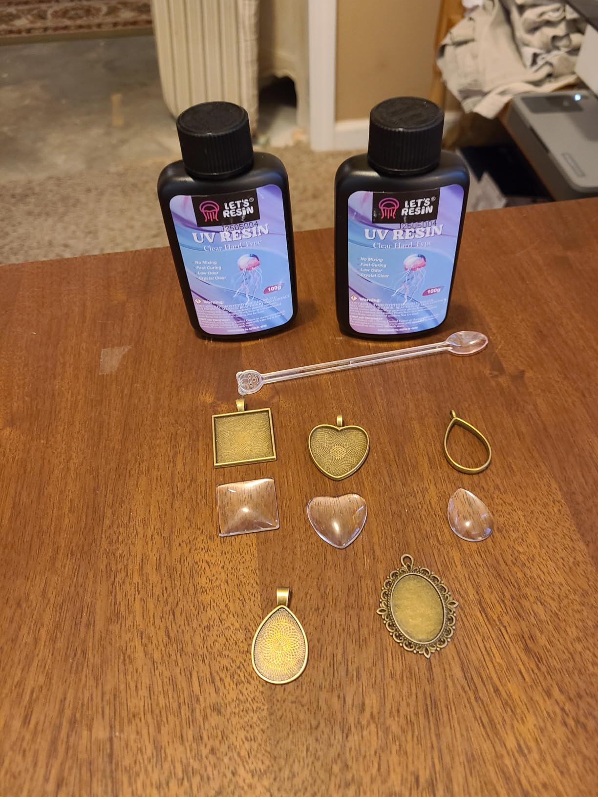 KISREL UV Resin Jewelry Making Kit, 300g Crystal Clear Resin with Light and Molds, DIY Jewelry Making Kit, Resina Starter Kits for Keychain and Earring customer photo 2