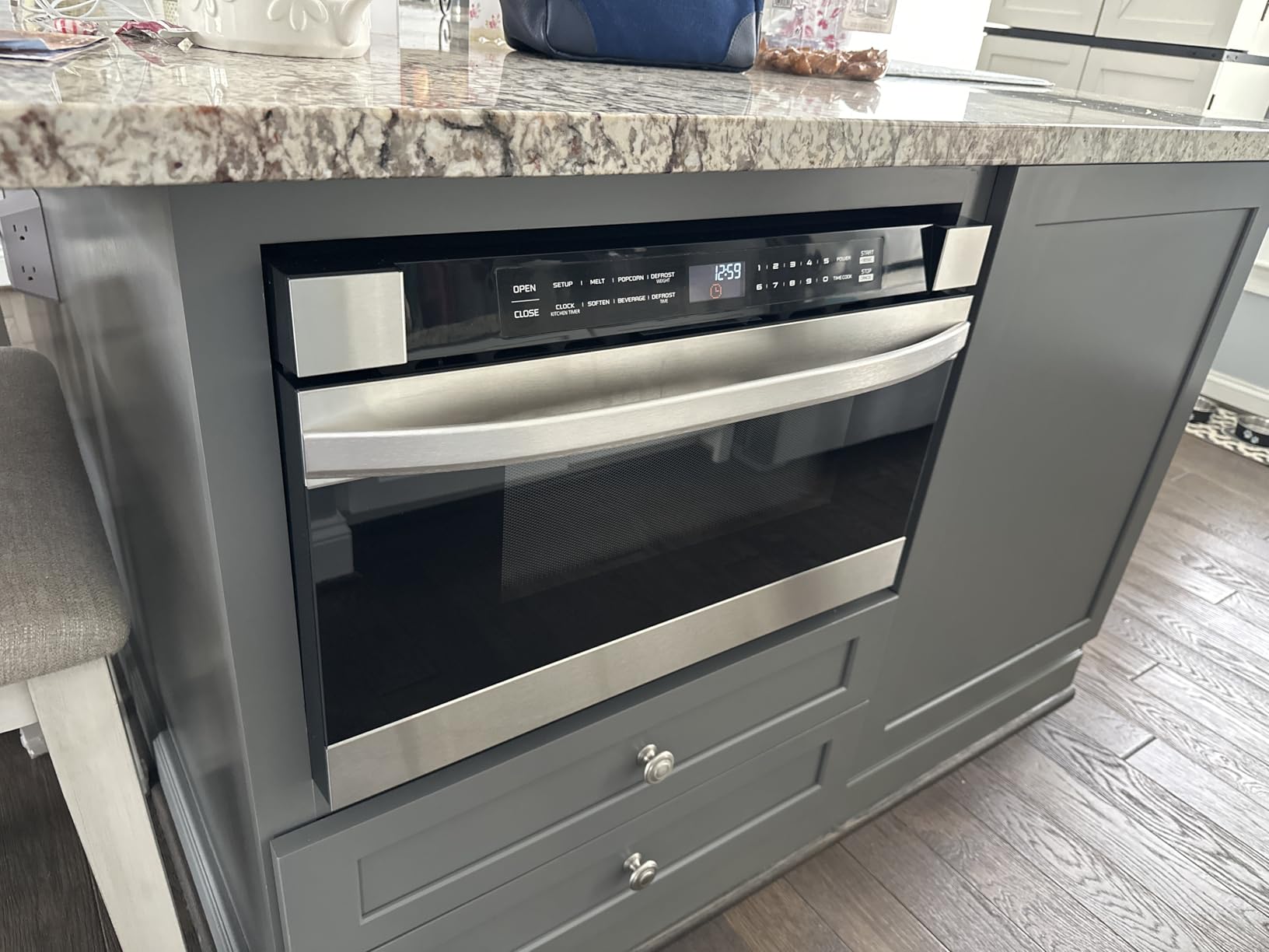 Midea Microwave Drawer Oven, 1.2 Cu.Ft, 1000W, Stainless Steel, Child Safety | Built-In Installation, 11 Power Levels, Child Safety Lock, One-Touch Start, Auto-Menus, Easy Clean Interior customer photo 1