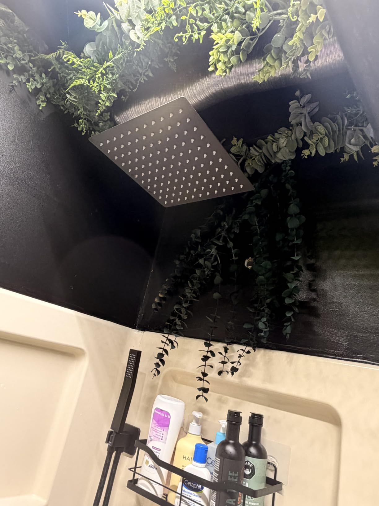FPXRNG Shower Faucet Set with 10 Inch Matte Black Rain Shower Head | Pressure Balance Shower Valve and Trim Kit, SUS304 Square Shower Head and Handle Set, All Metal, Wall Mounted Shower Fixtures customer photo 2