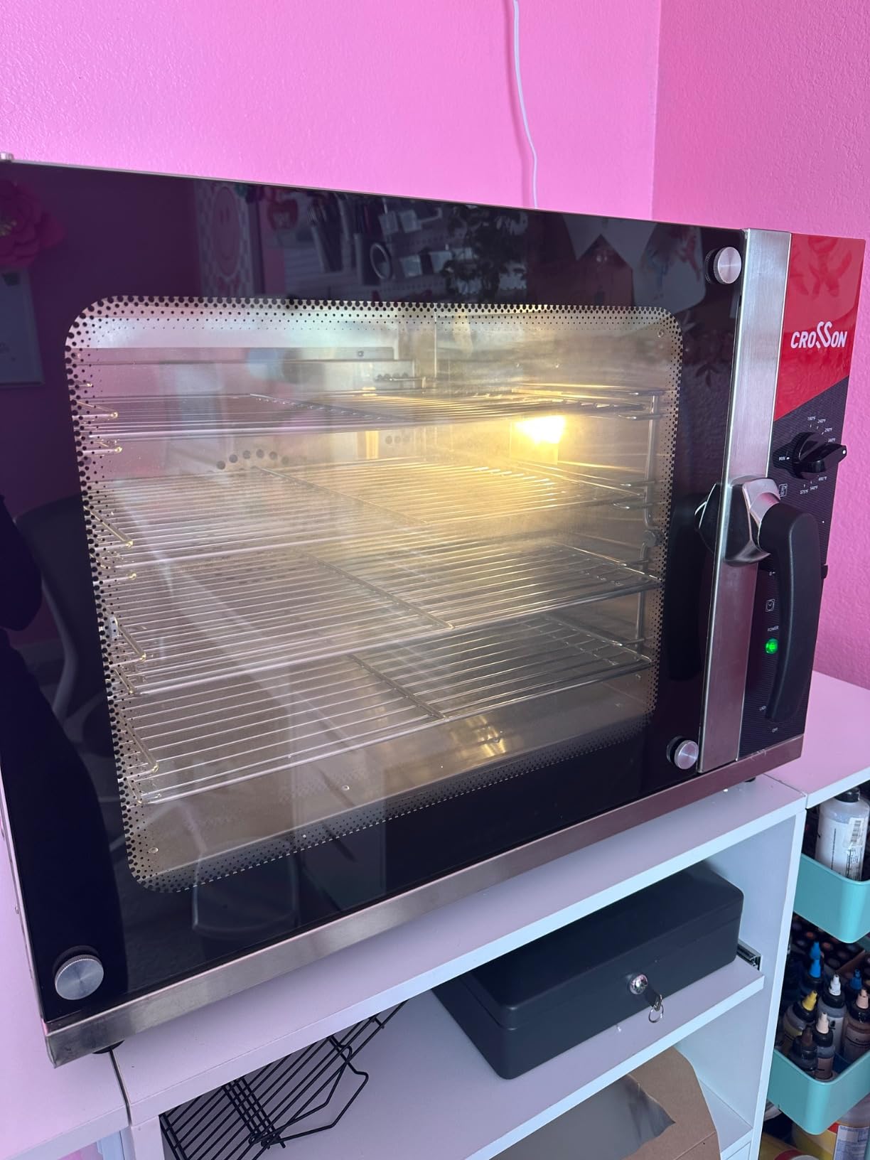 CROSSSON 68L Half-Size Convection Oven, 4-Tier Commercial Toaster Oven w/Front Glass Door, 4 set of Trays & Wire Racks, 60 Minutes Timer and Interior Light, 120V/1800W Countertop Conventional Oven customer photo 1