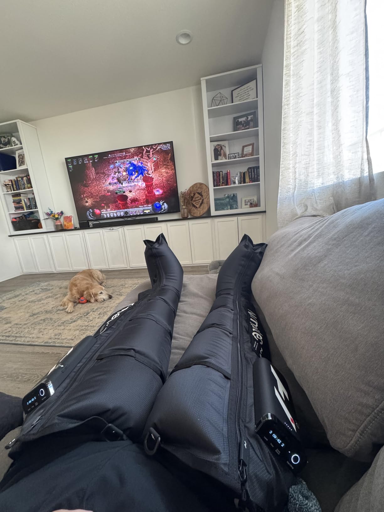 Hyperice Normatec Elite, Size Standard, Cordless Recovery System, 7 Levels of Dynamic Air Compression, Extended 4-Hour Battery Life, and 5 Overlapping Zones Help with Circulation and Muscle Soreness customer photo 2