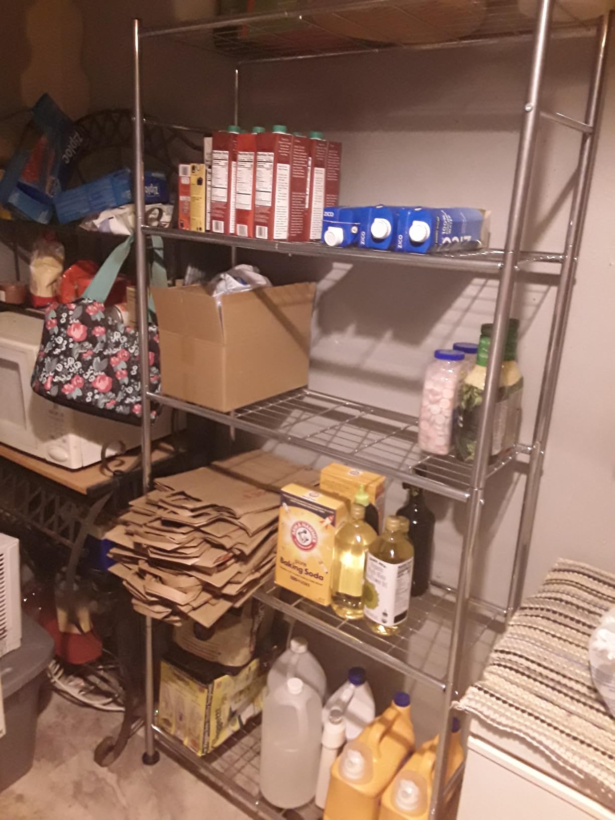 Sakugi Storage Shelves - 5 Tier Shelf Organizer, Heavy Duty Garage Shelving Unit with Leveling Feet, Stable Metal Shelves Organizer for Pantry, Kitchen and Closet, 33.0