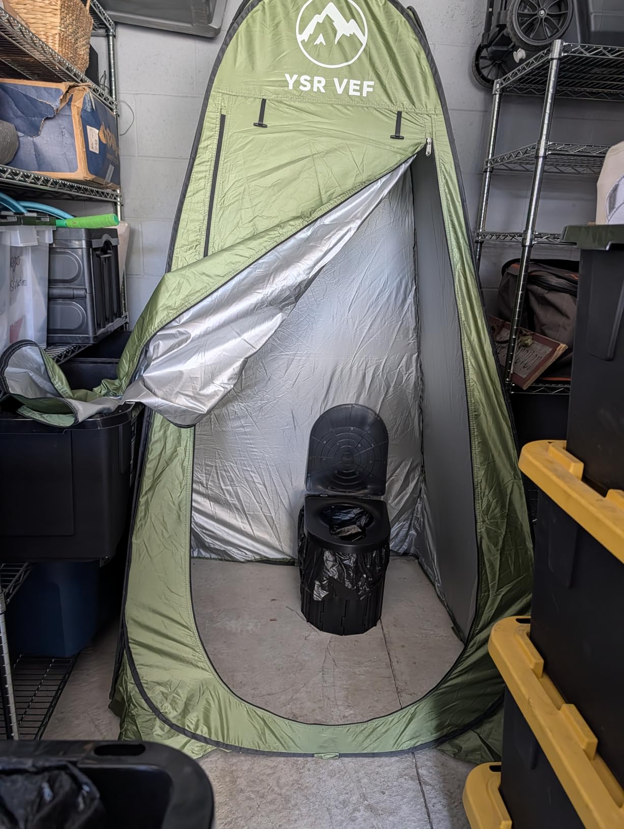 Camping Toilet with Pop-Up Privacy Tent and Liquid Waste Gel, Portable Toilet for Camping with Large Tent, Ergonomic Potty Provides Enhanced Comfort, Suitable for All Ages customer photo 2