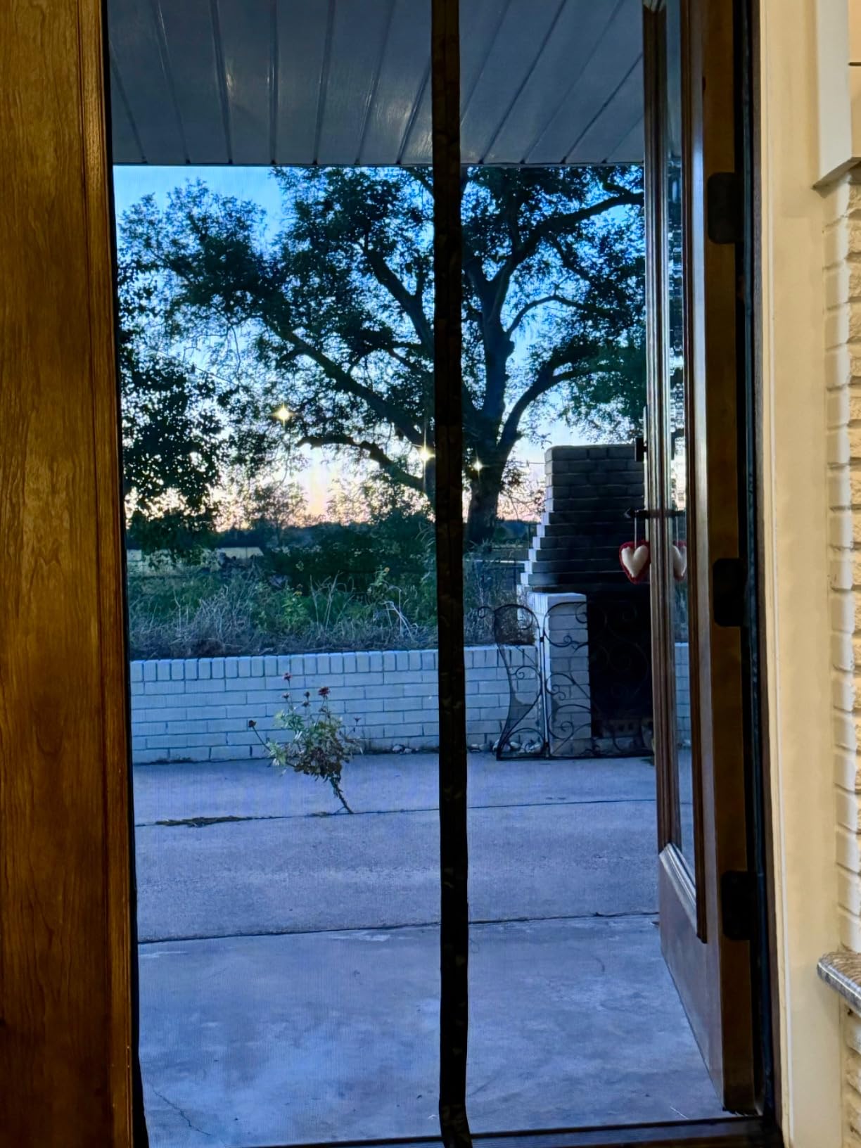 Heavy Duty Garage Door Screen for 2 Cars, Fits Door Size 16x7FT, Magnetic Fiberglass Garage Screen Door with Reinforced Mesh, Self Sealing, Easy Install, Fresh Air Flow, Pet and Kid Friendly customer photo 1